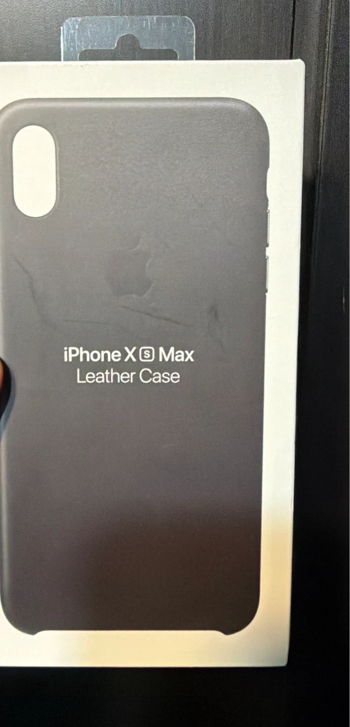 Apple iPhone Xs Max Leather Case - Black