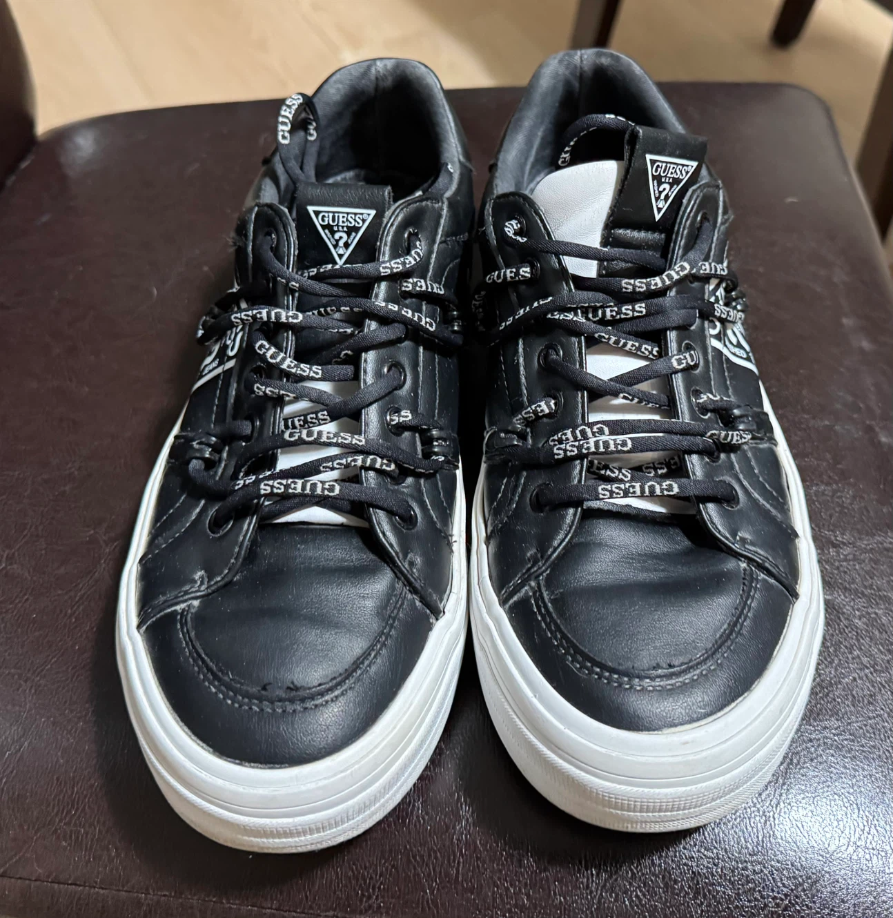 Guess Women's Sneakers - Black - Size 7.5
