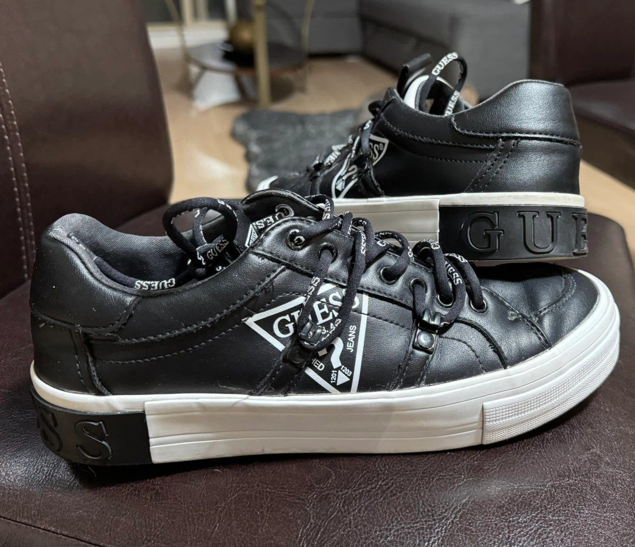 Guess Women's Sneakers - Black - Size 7.5 - photo 2