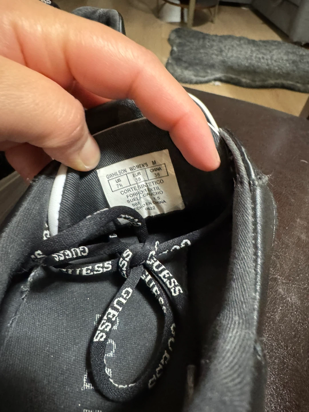 Guess Women's Sneakers - Black - Size 7.5 - photo 3