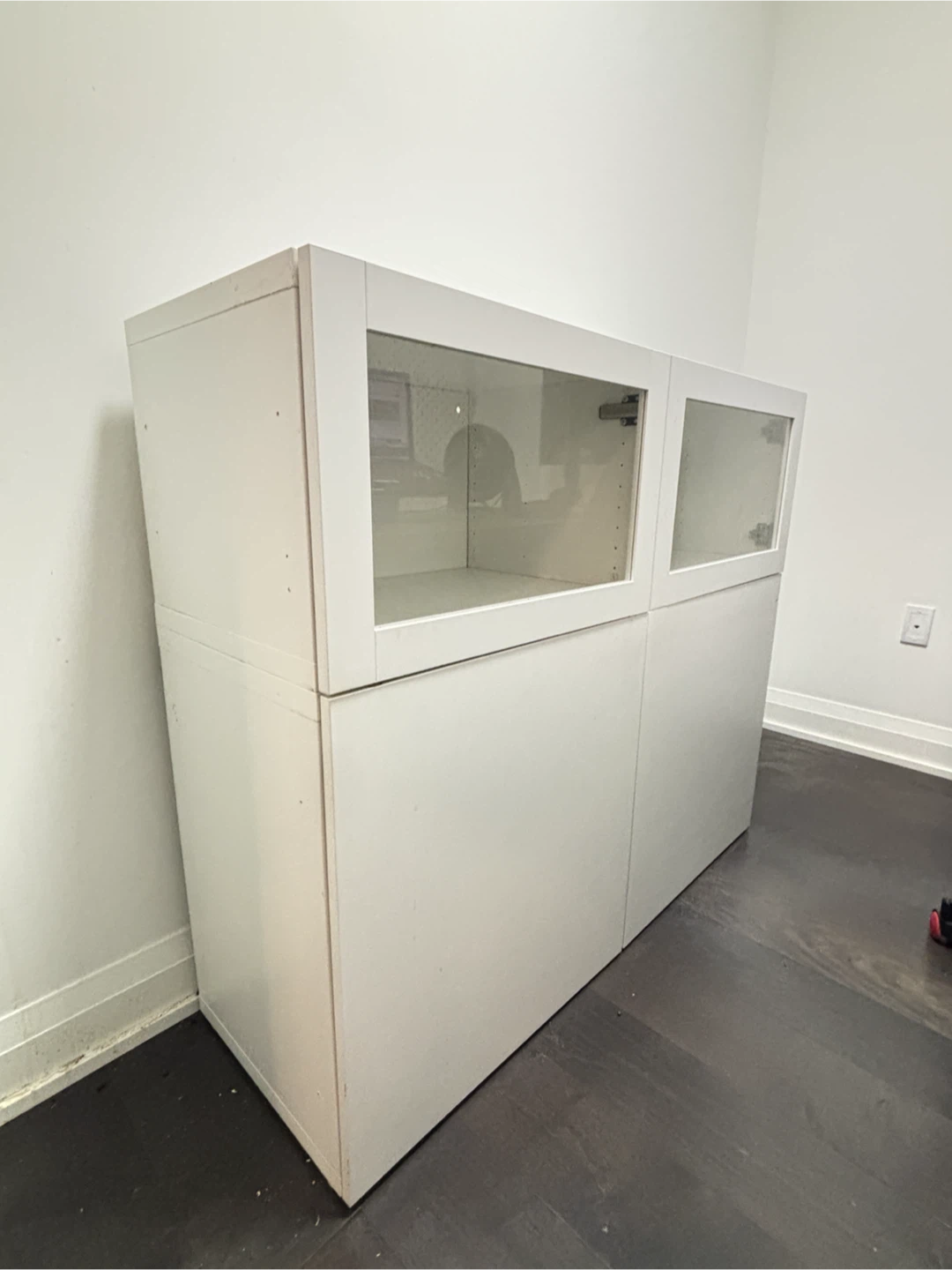 IKEA BESTA door and glass door drawers