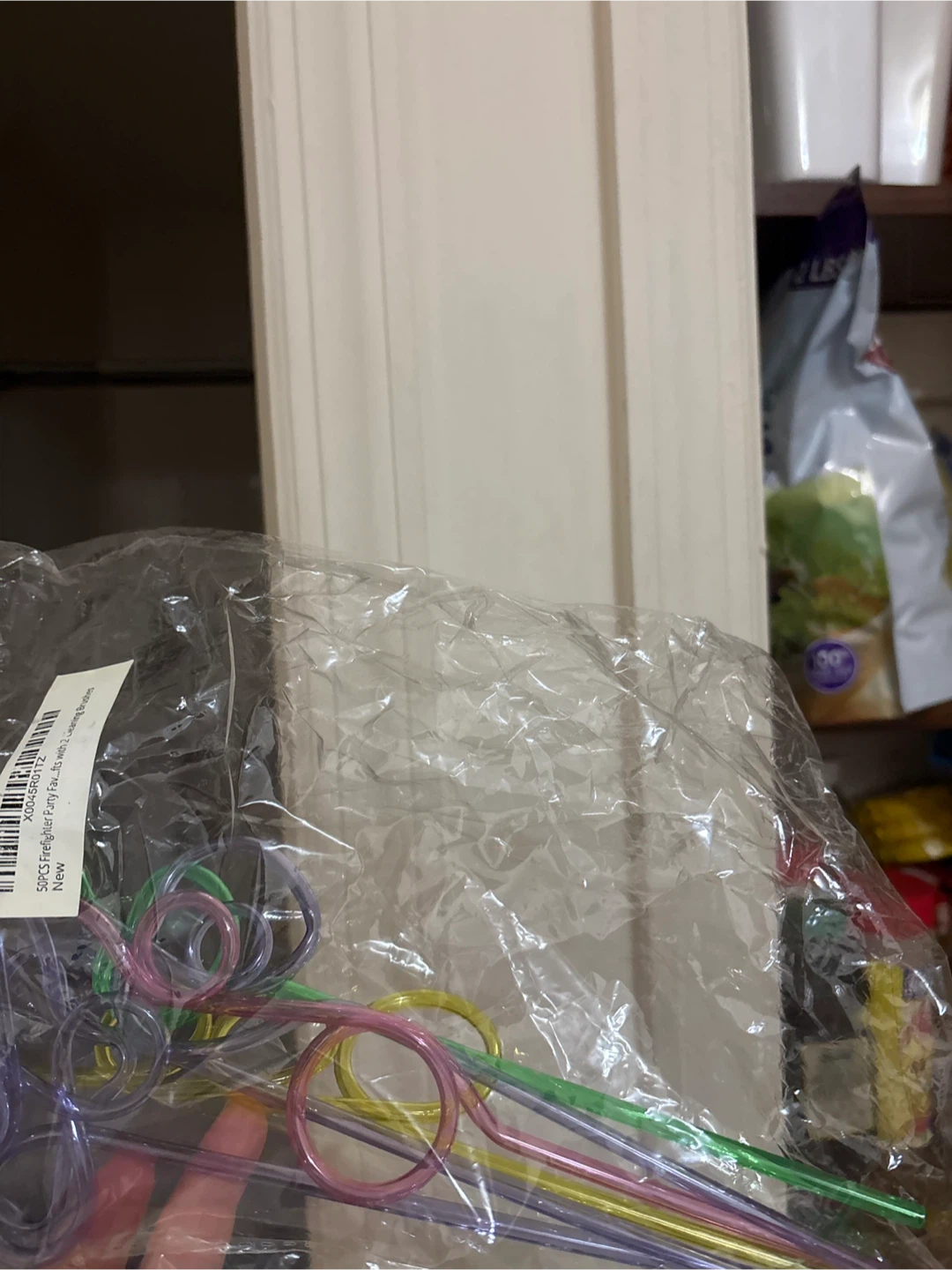 50 Piece Reusable Curly Straw Set