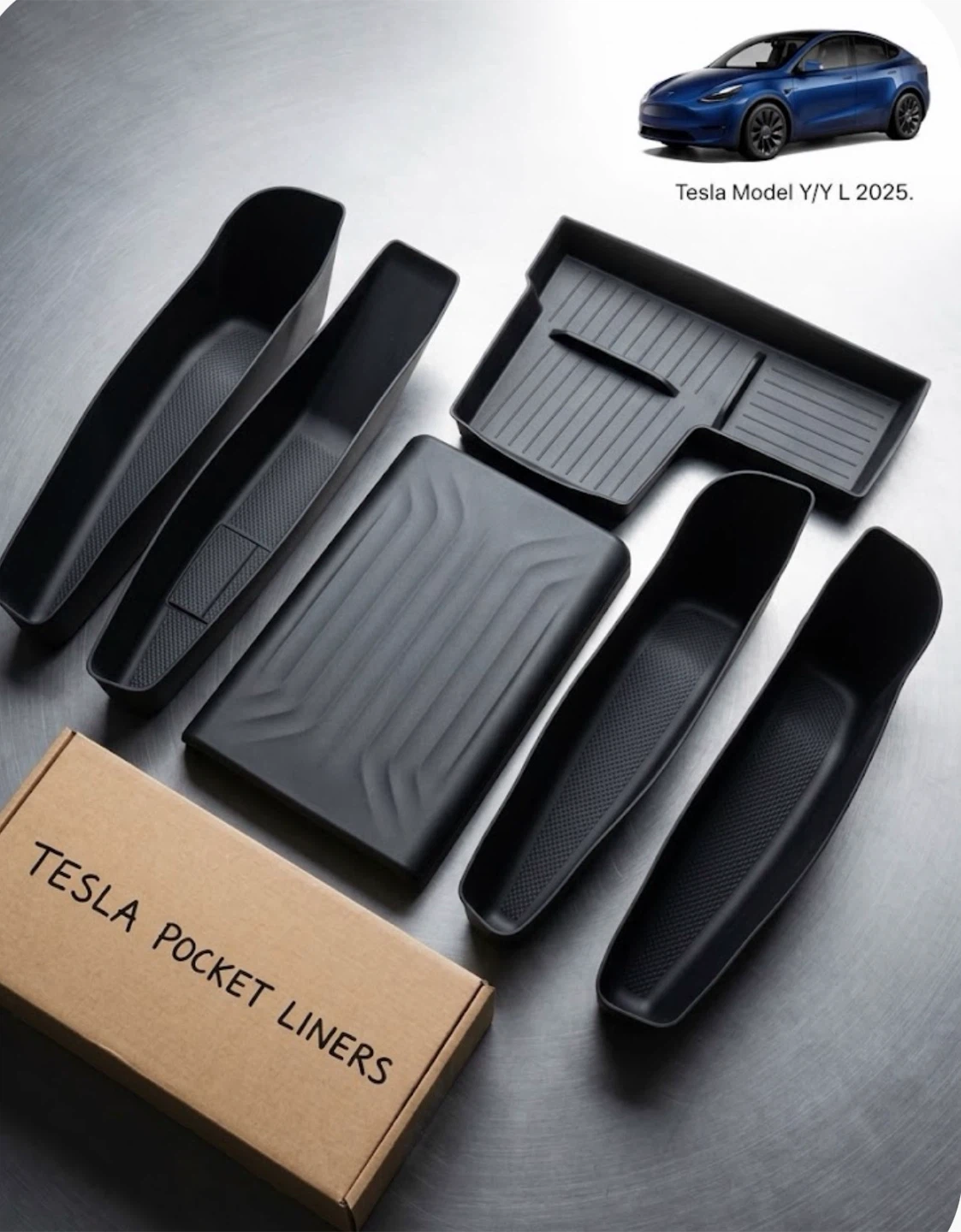 Door Side Storage Organizer for Tesla Model Y/Y L 2025