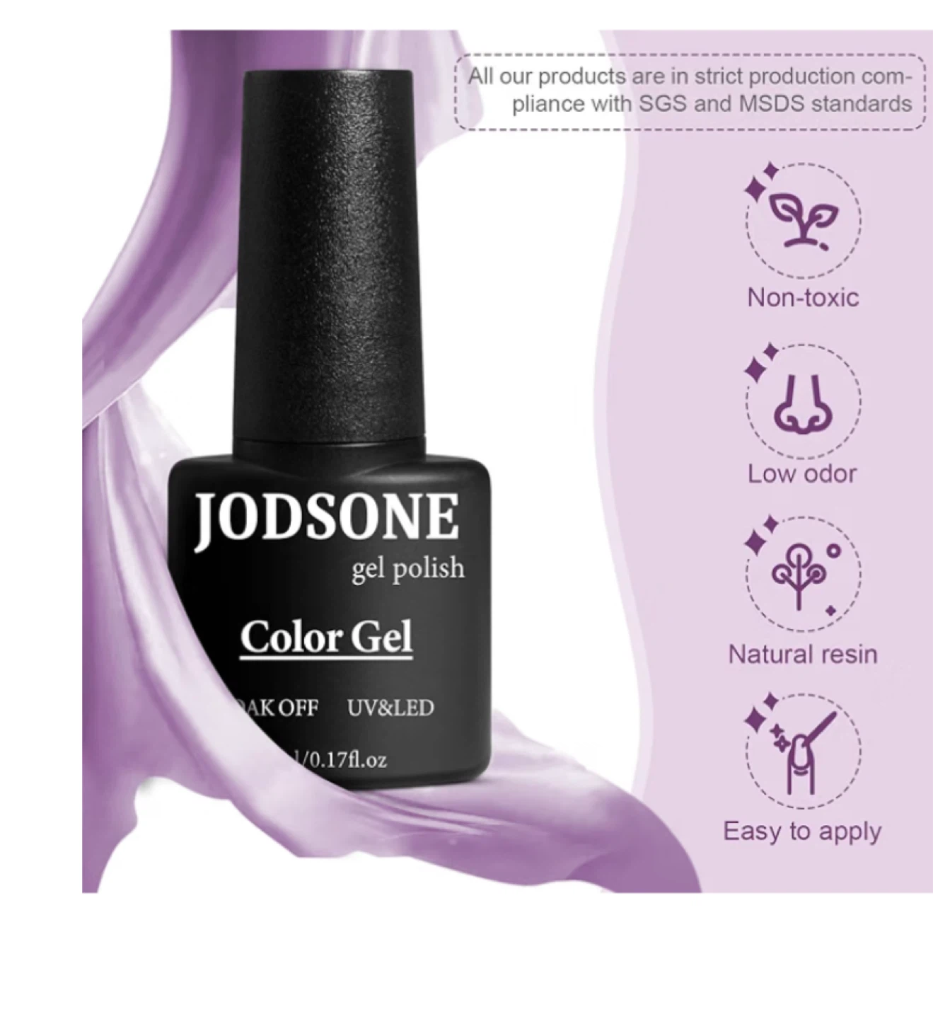 Jodsone Gel Nail Polish Kit with 60 Bottles and UV Lamp - photo 2