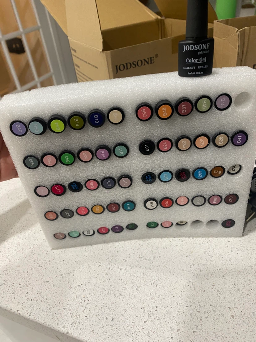 Jodsone Gel Nail Polish Kit with 60 Bottles and UV Lamp