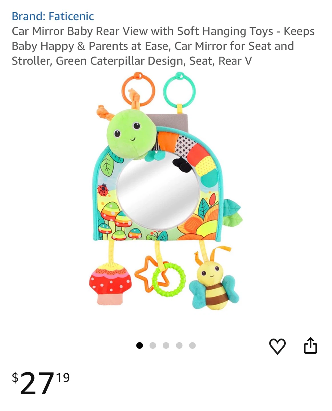 Faticenic Baby Car Seat Mirror Toy - photo 4