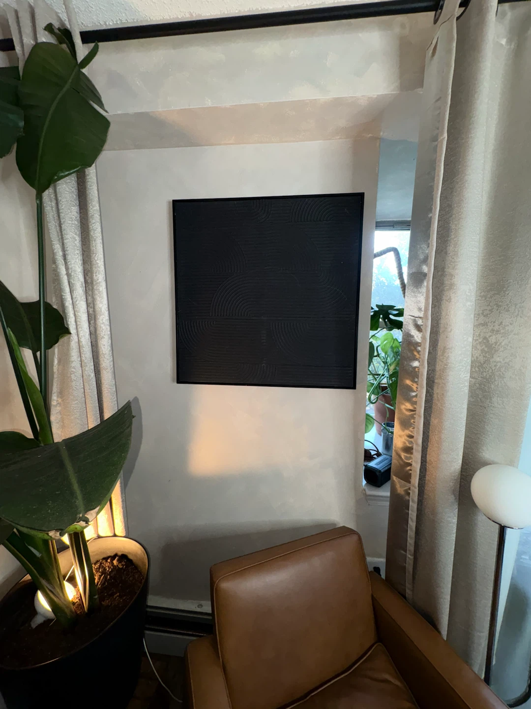 Modern Black Textured Wall Art - photo 2