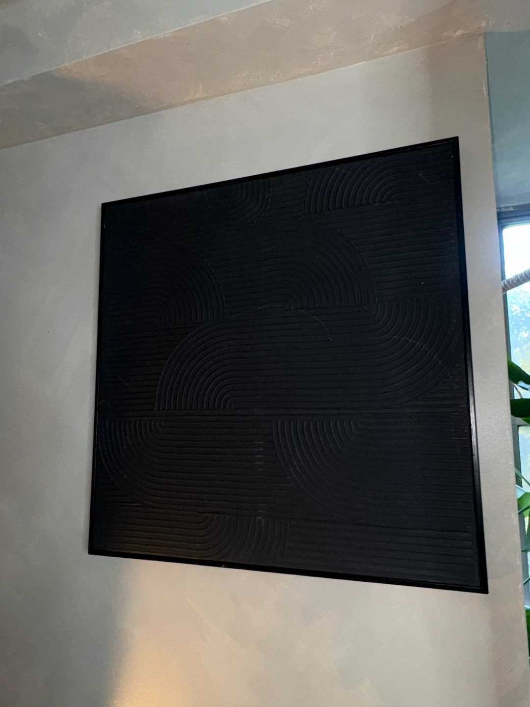 Modern Black Textured Wall Art - photo 3