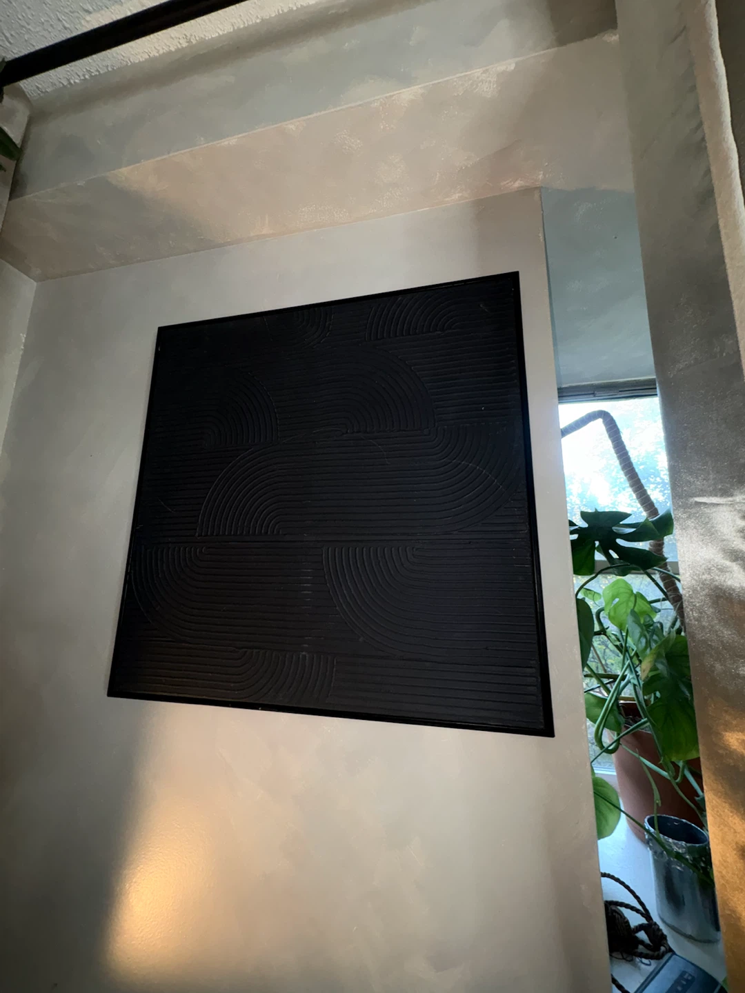 Modern Black Textured Wall Art - photo 4