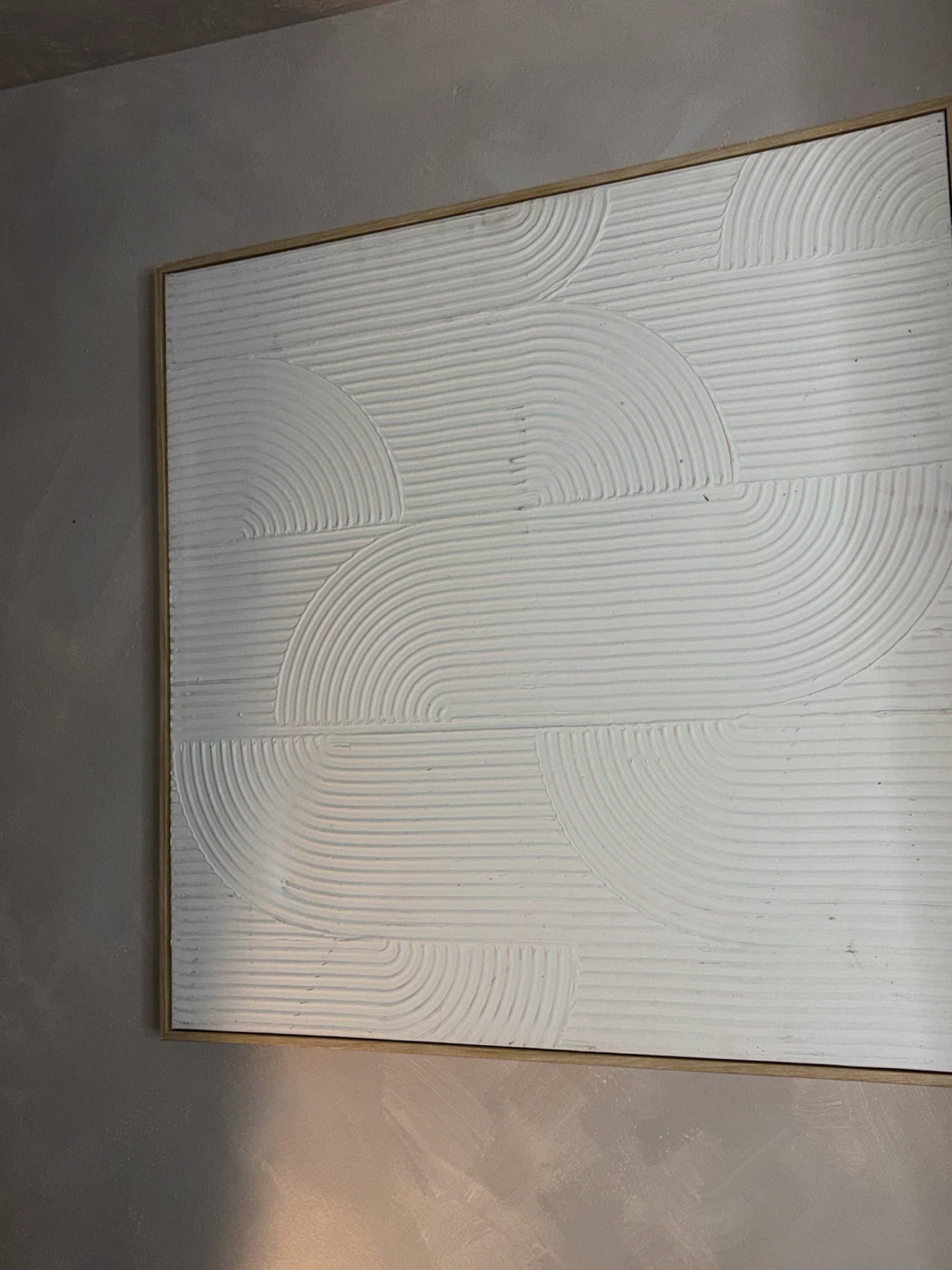 Textured White Geometric Wall Art - photo 2