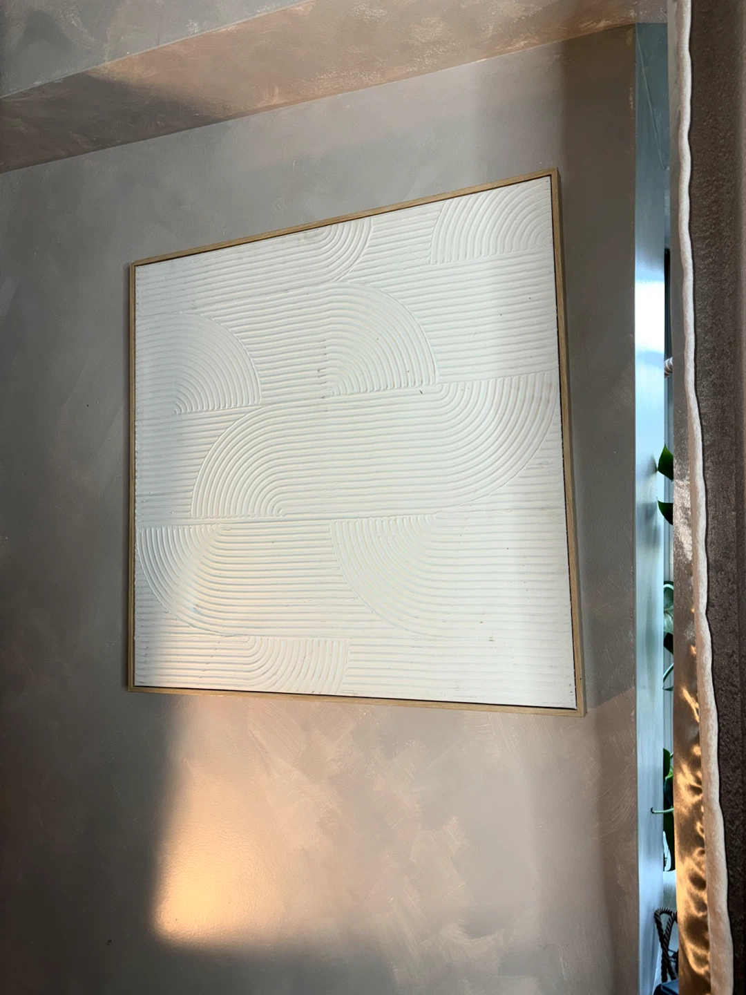 Textured White Geometric Wall Art - photo 3