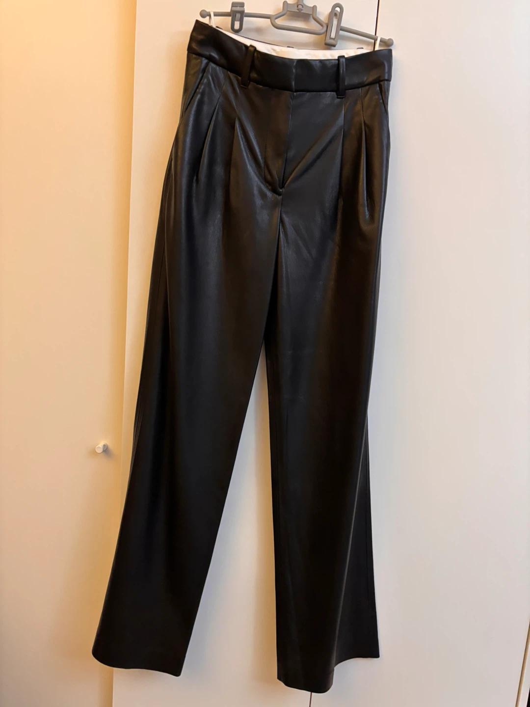 Wilfred The Effortless Pant Vegan Leather Black Size 0
