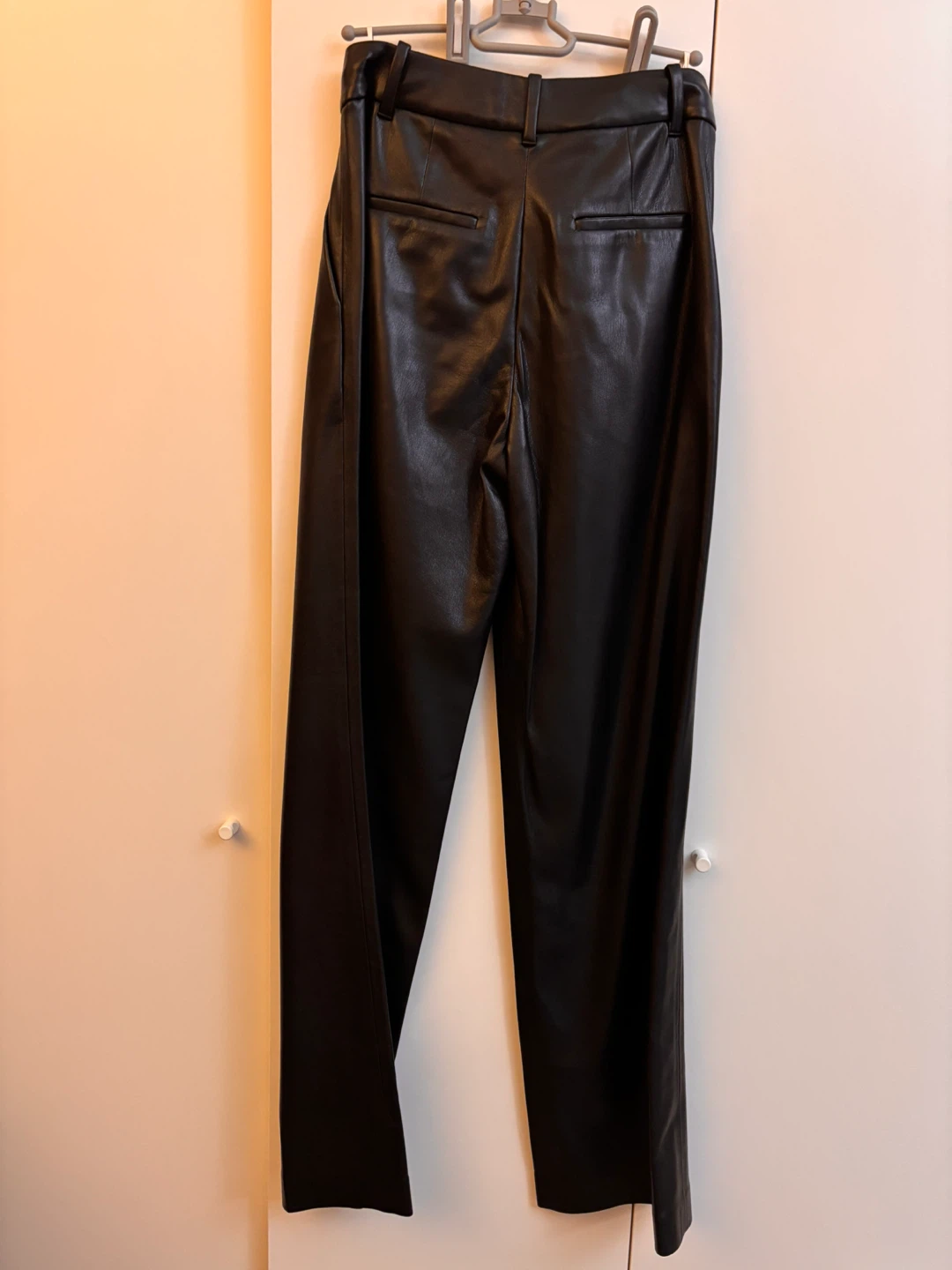 Wilfred The Effortless Pant Vegan Leather Black Size 0 - photo 4