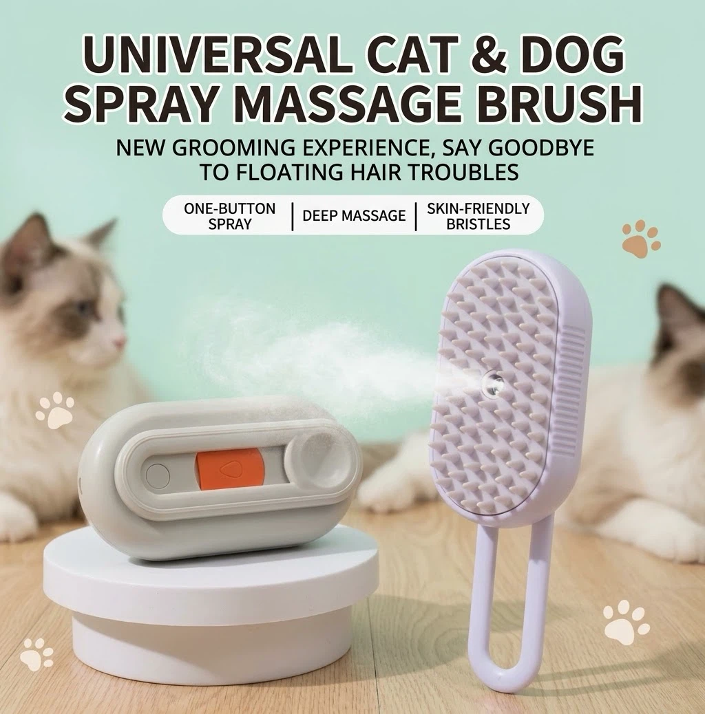 Electric Spray Massage Pet Brush
