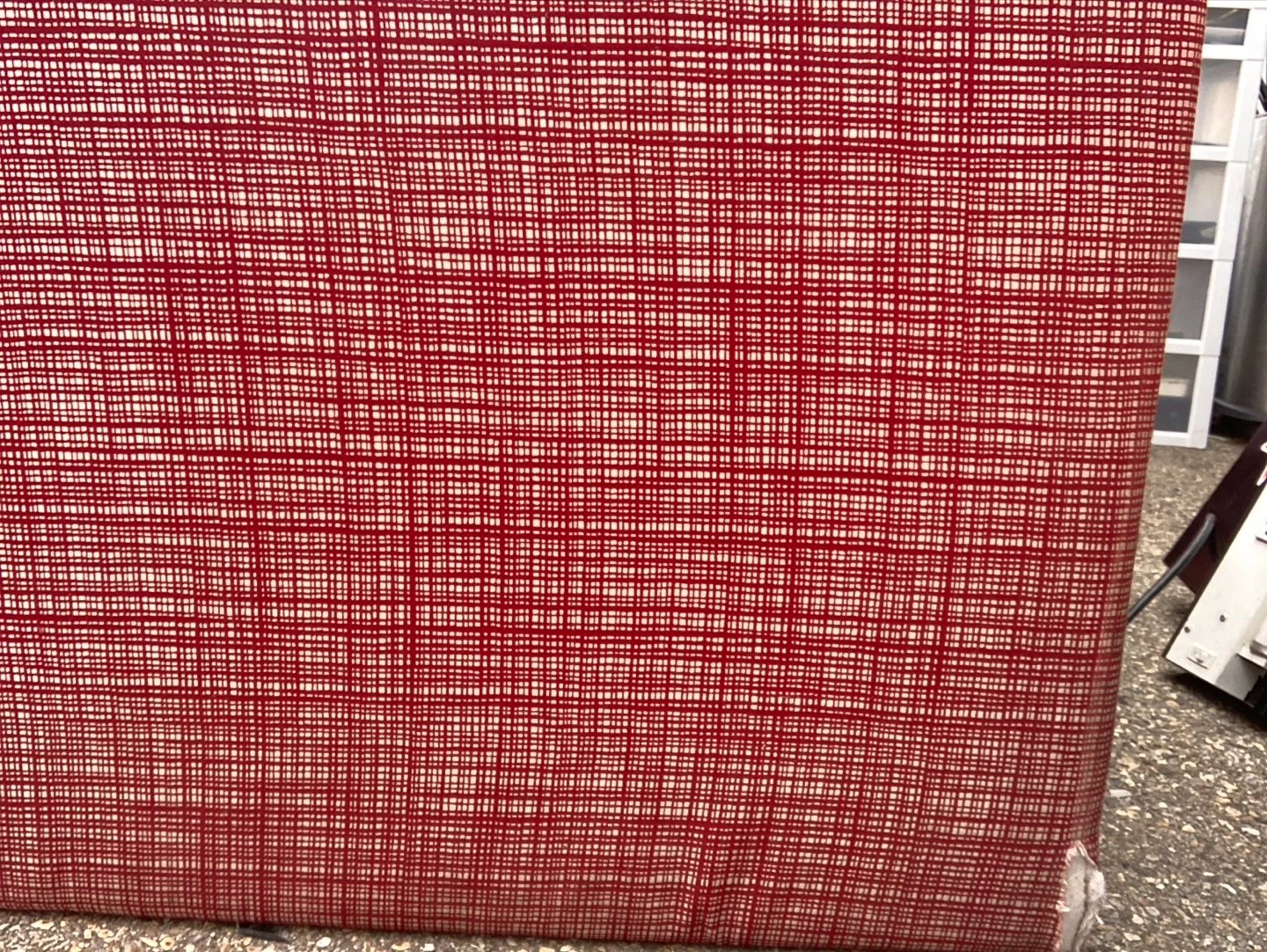 Red patterned sectional sofa - photo 3