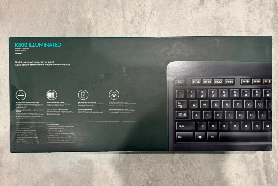 Logitech K800 Illuminated Wireless Keyboard - photo 2