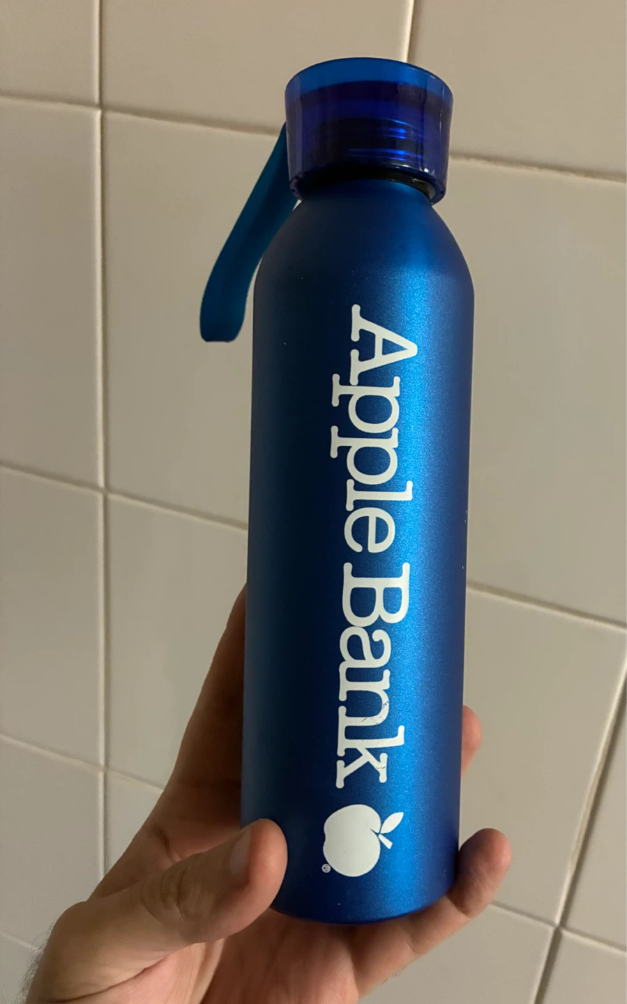 Blue Apple Bank Water Bottle