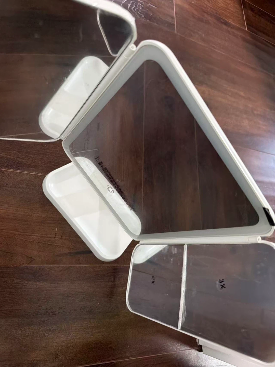 White LED Tri-Fold Makeup Mirror - photo 2