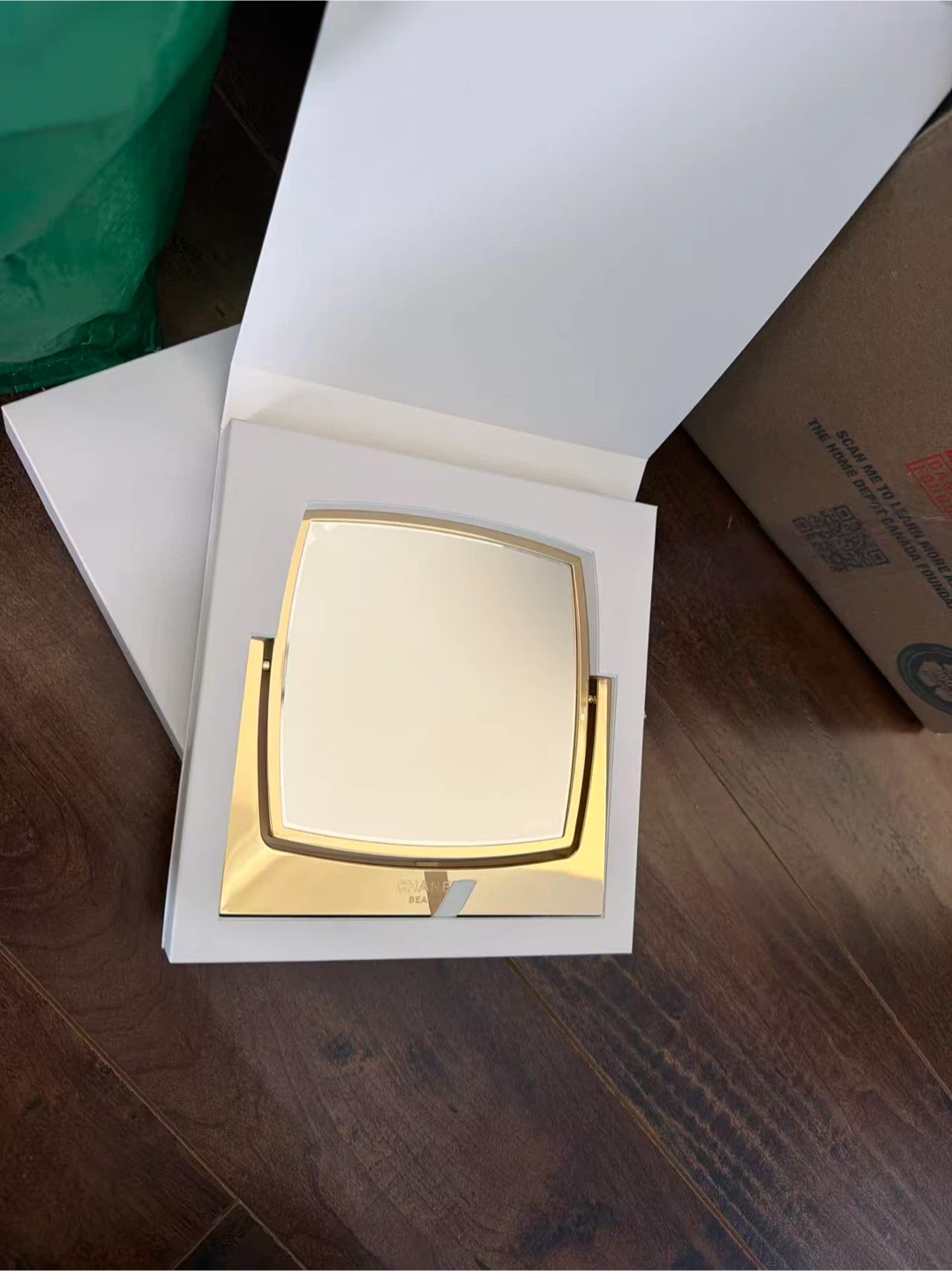 Chanel Beaute gold mirror