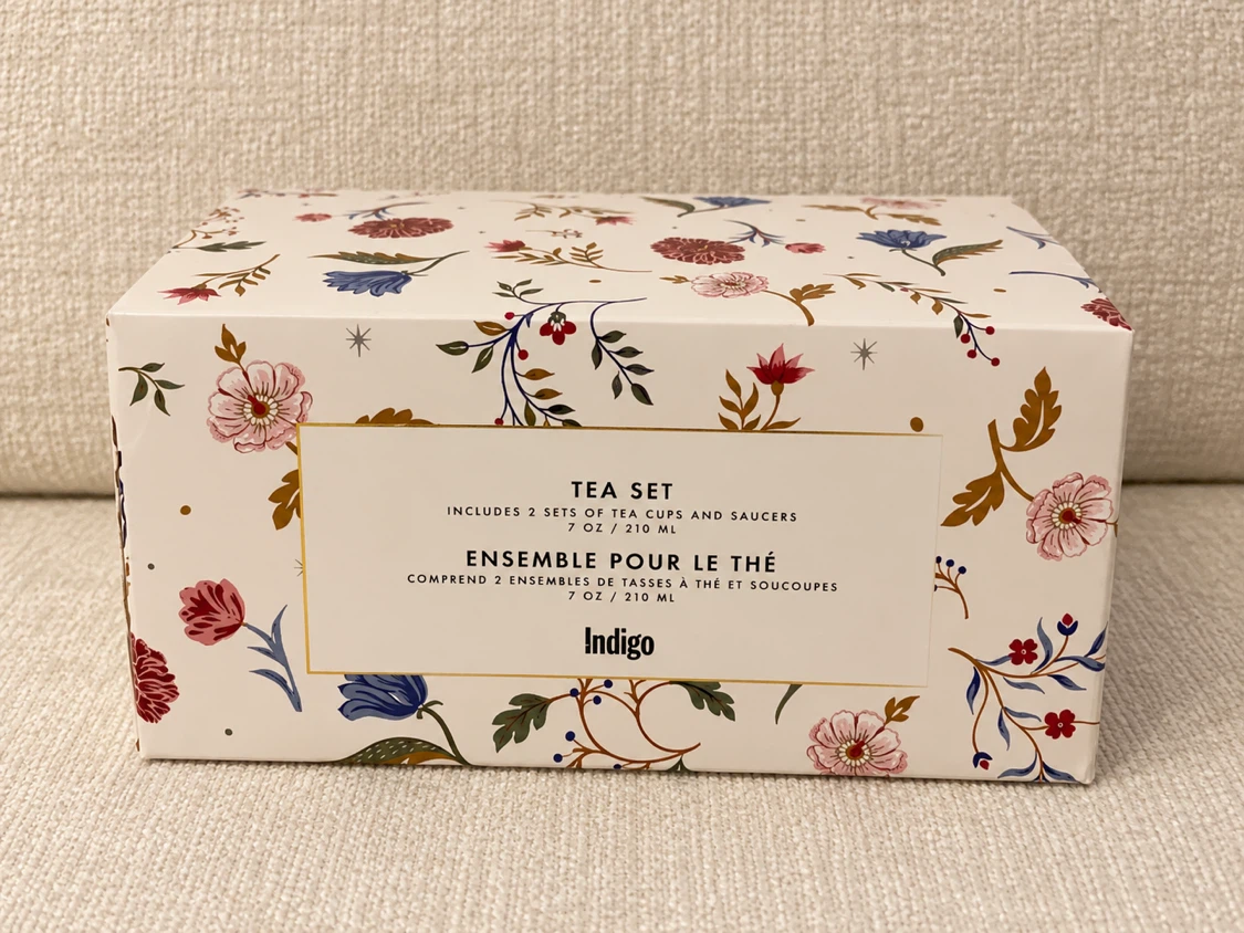 SEALED Indigo Floral Tea Set