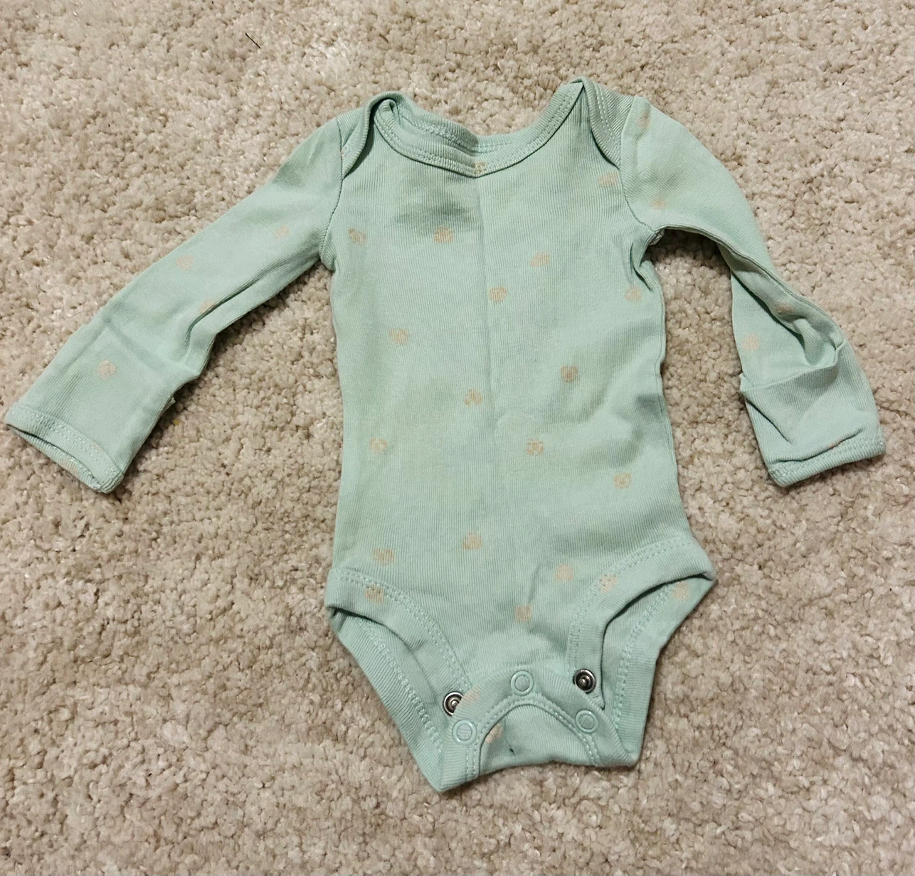 Carter's Preemie Long Sleeve Bodysuit