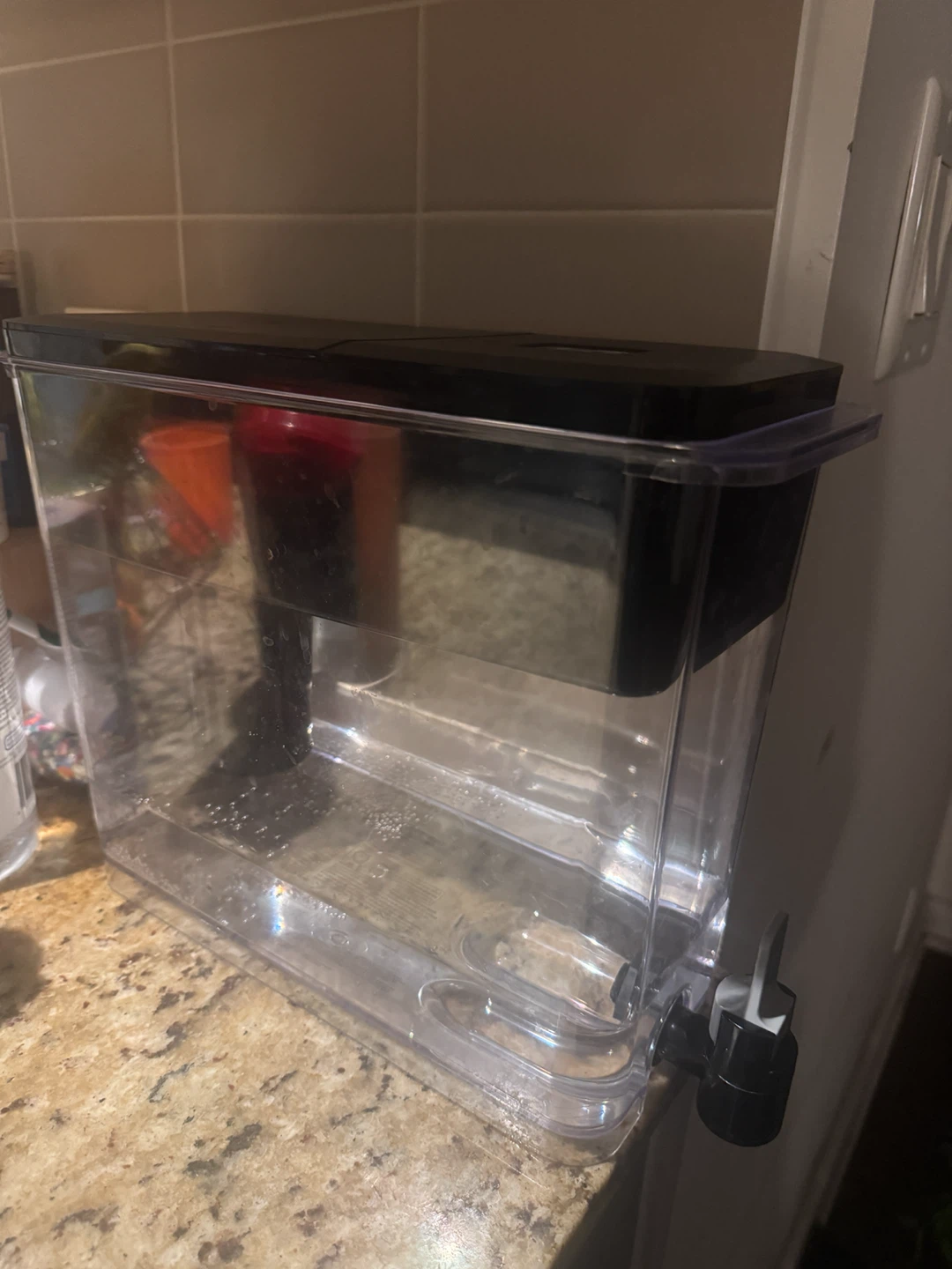 Brita Clear Water Dispenser with Black Lid