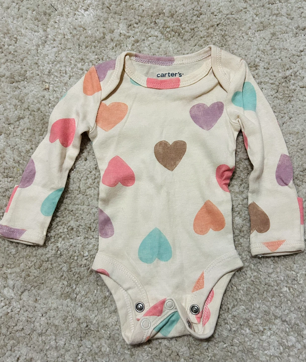 Carter's Baby Heart Print Onesie