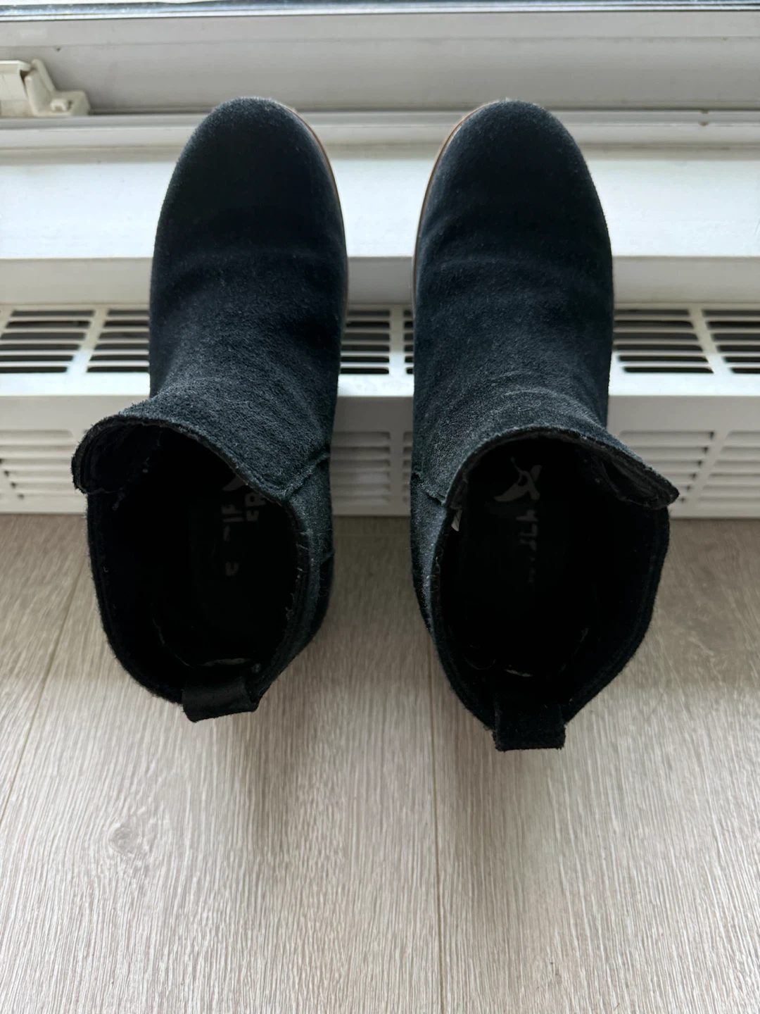 Black Suede Ankle Boots Size 7