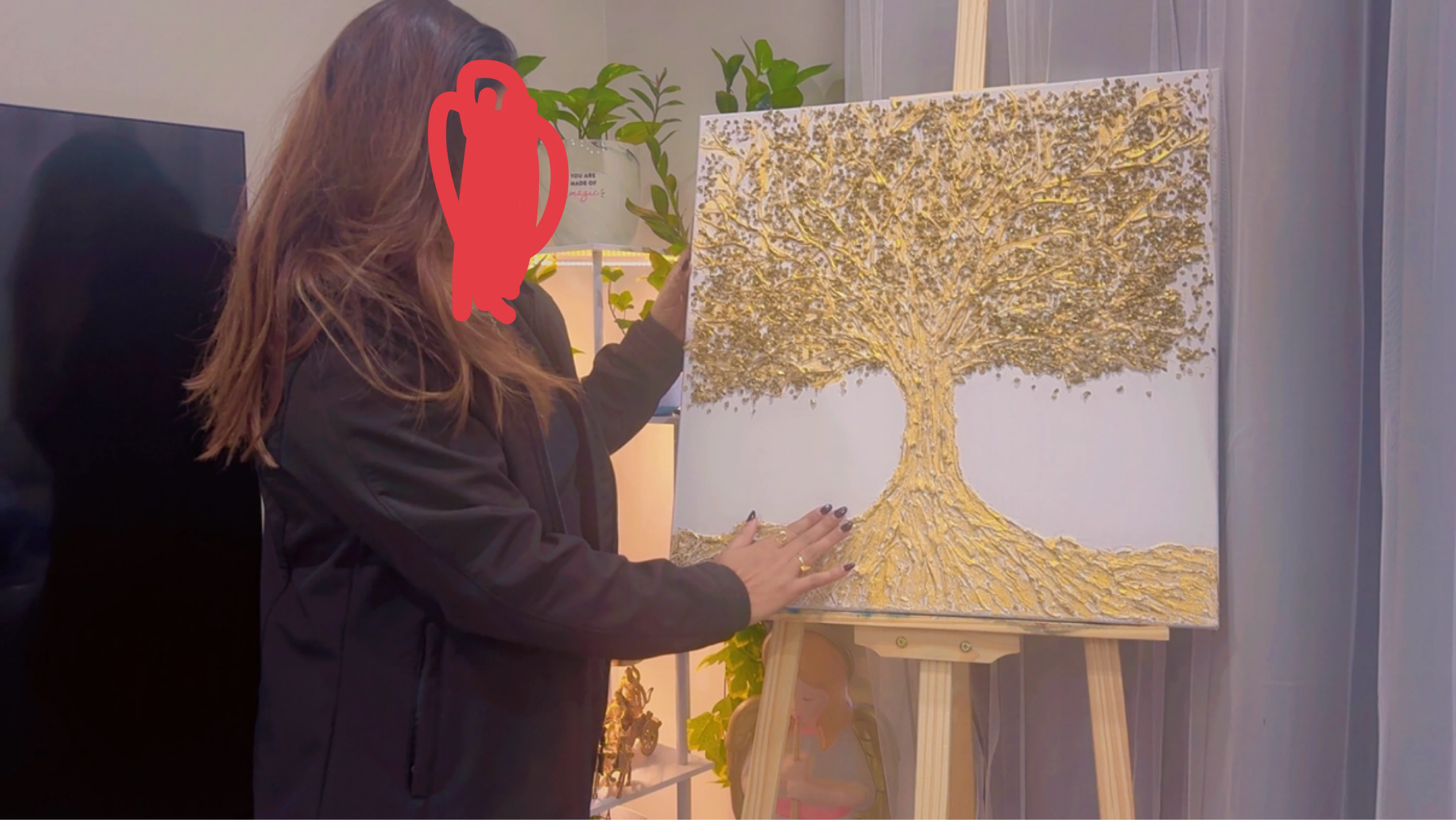 Gold Textured Tree Wall Art - photo 2