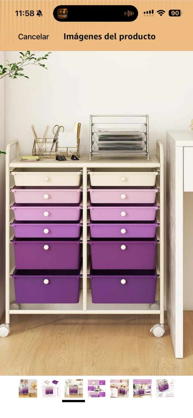12-Drawer Rolling Storage Cart - photo 2