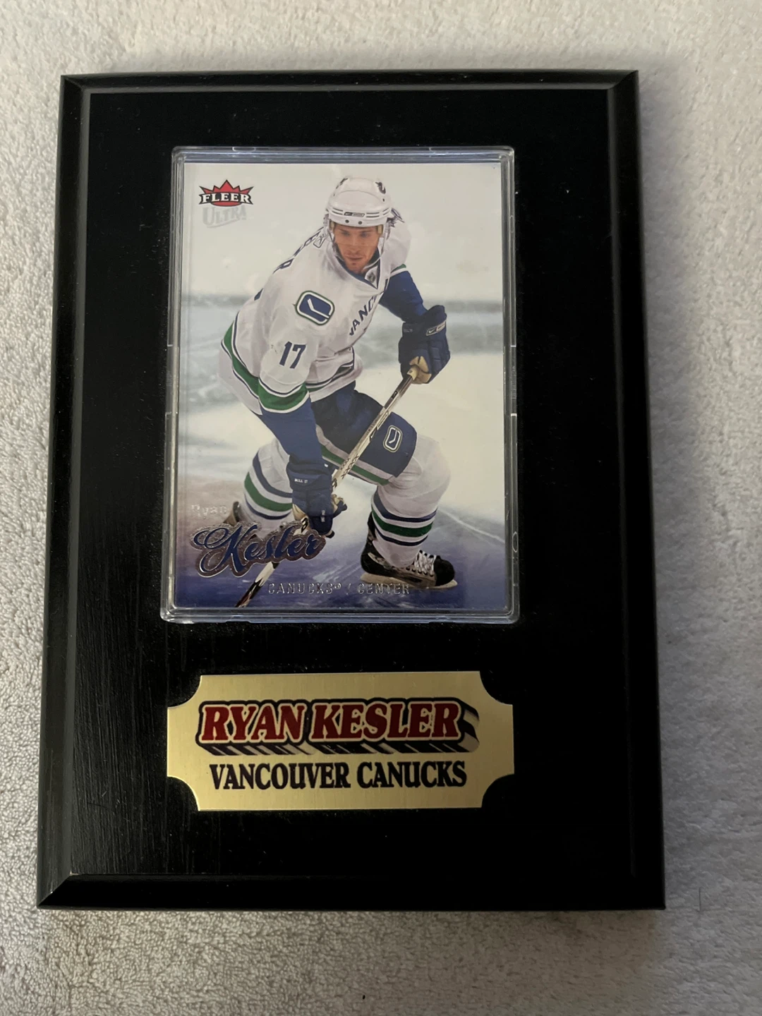 Ryan Kesler Vancouver Canucks Fleer Ultra Plaque