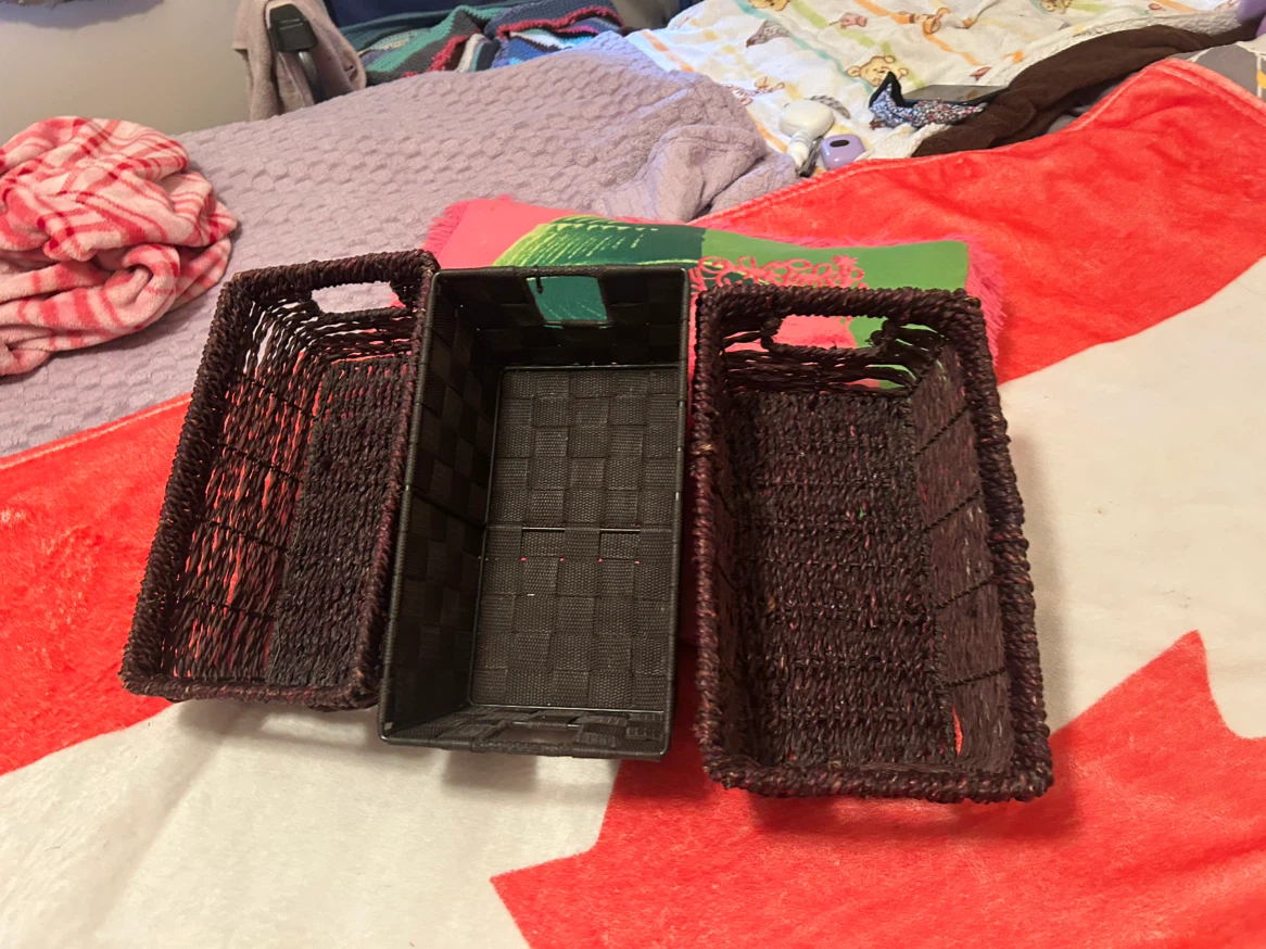Set of 3 Woven Storage Baskets