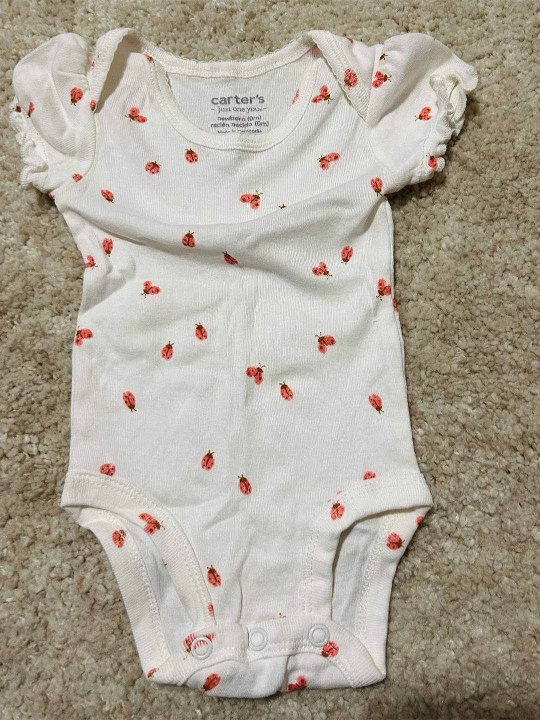 Carter's Newborn Ladybug Onesie - photo 2