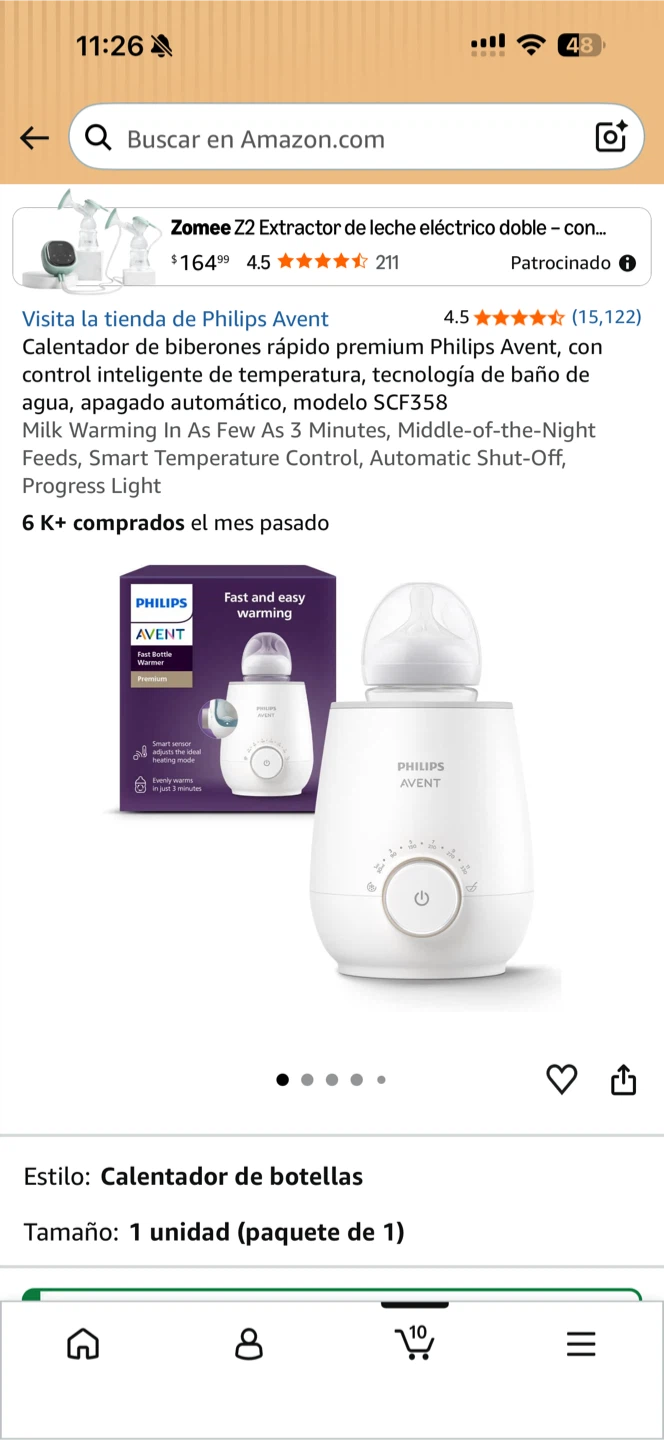 Philips Avent Premium Fast Bottle Warmer SCF358