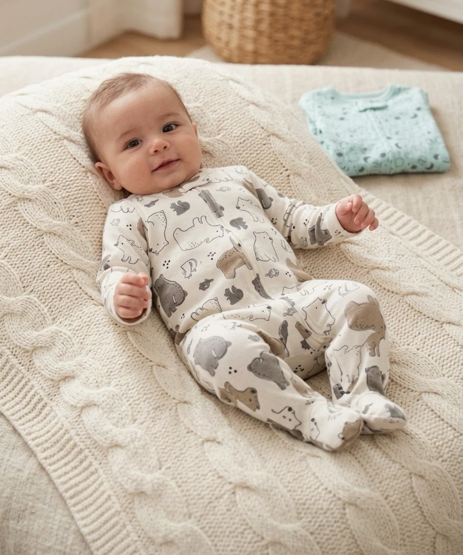 2 Simple Joys Baby Sleepers 0-3M, Brand New - photo 5