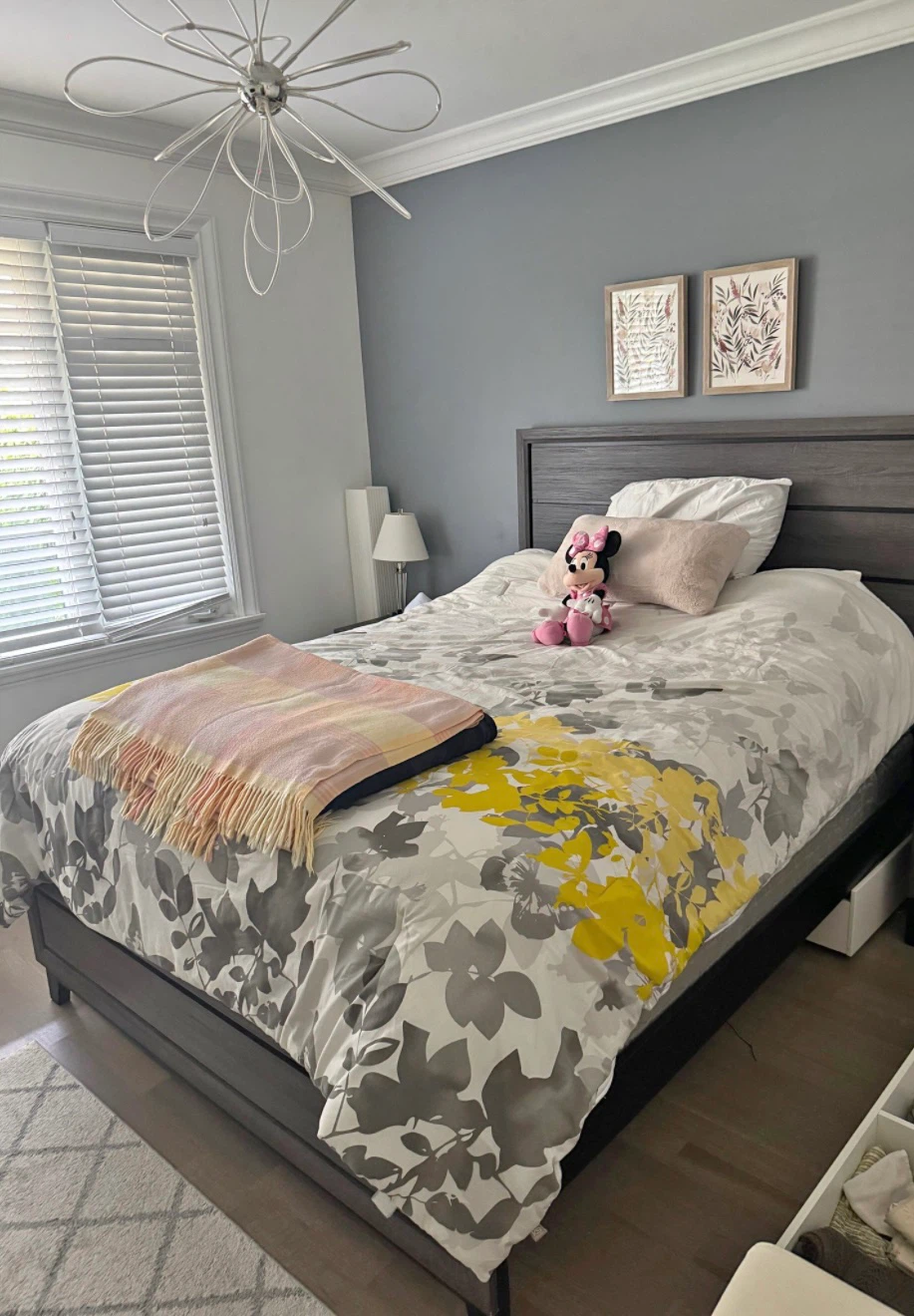 Queen Dark Wood Bed Frame