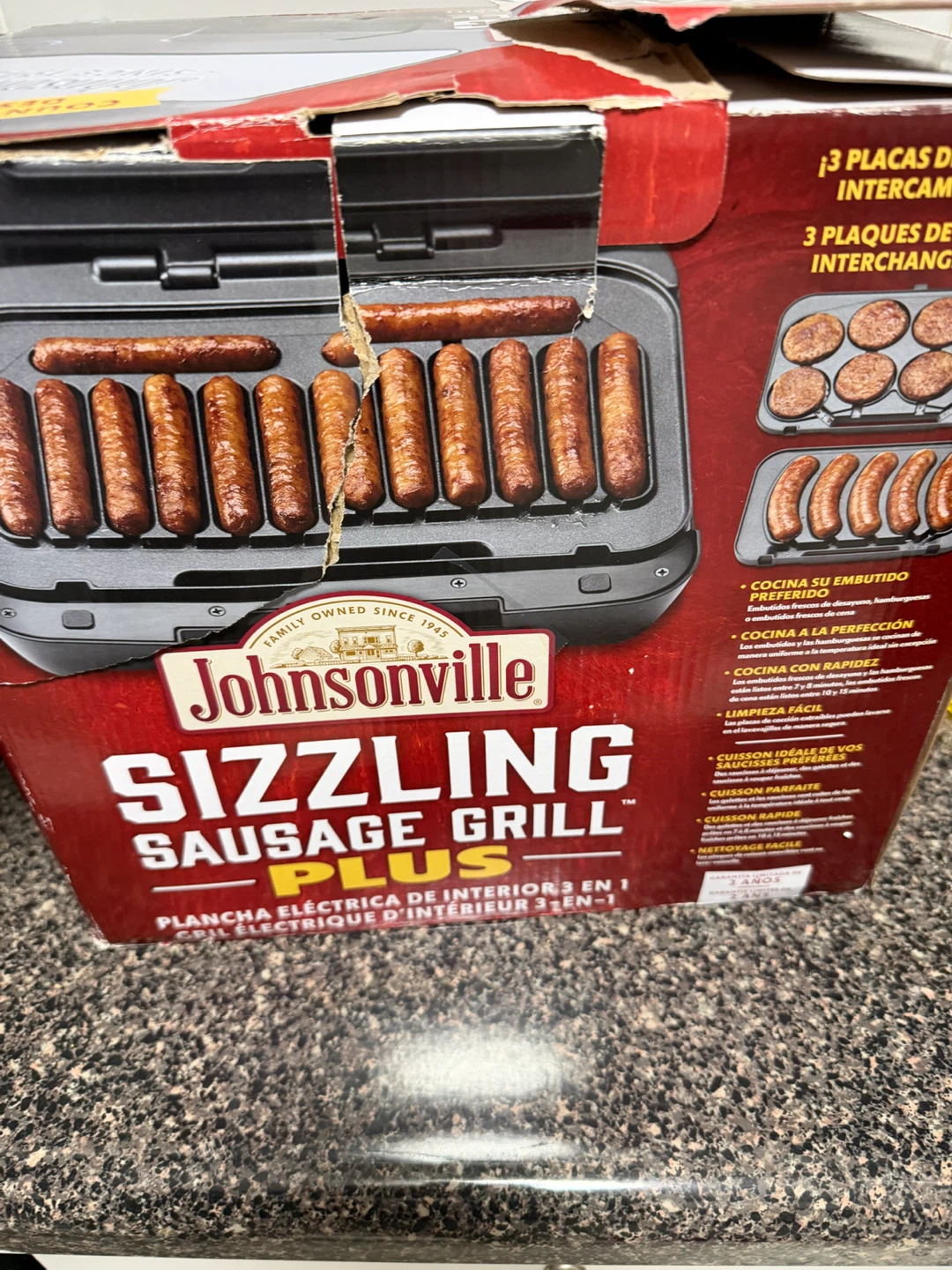 Johnsonville Sizzling Sausage Grill Plus BTG-500 - photo 2
