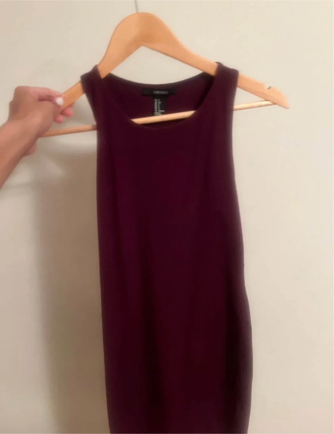 Forever 21 Burgundy Tank Dress