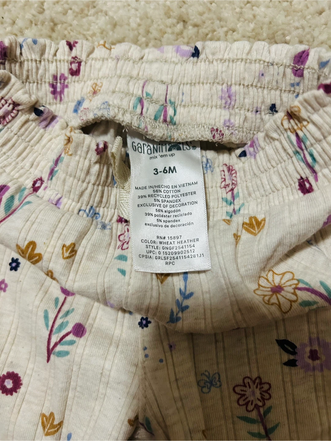 Garanimals Floral Print Pants 3-6M - photo 2