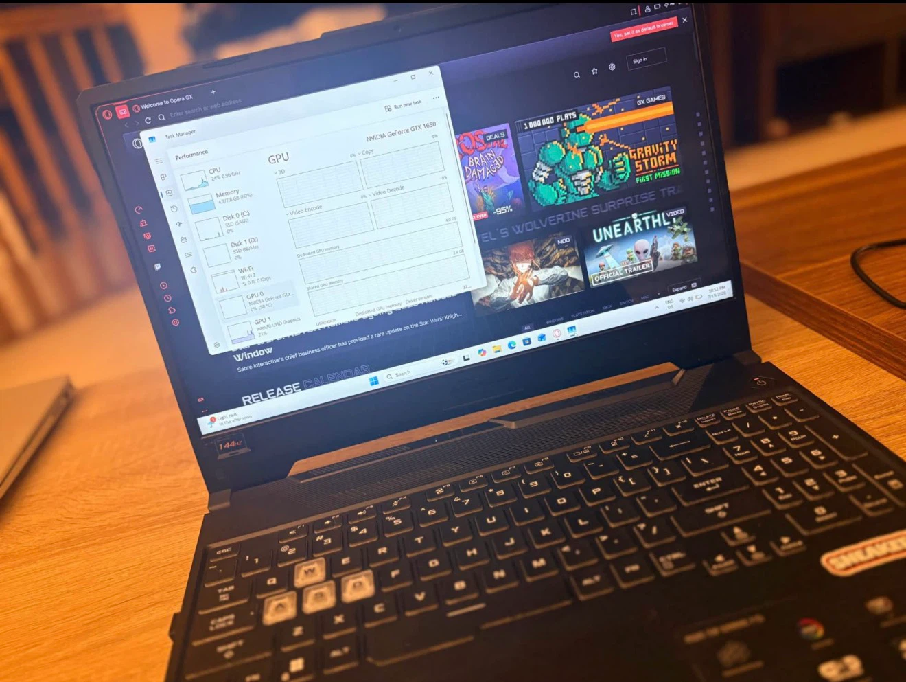 ASUS TUF F15 gaming laptop - photo 2