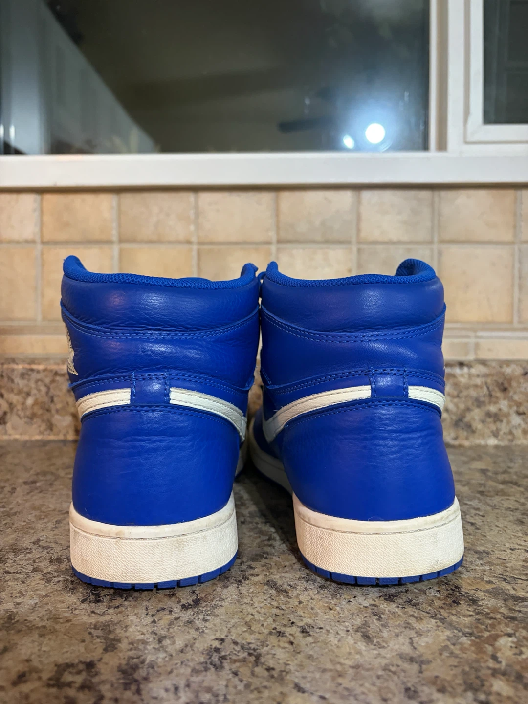 Nike Air Jordan 1 High Retro Blue and White - photo 2