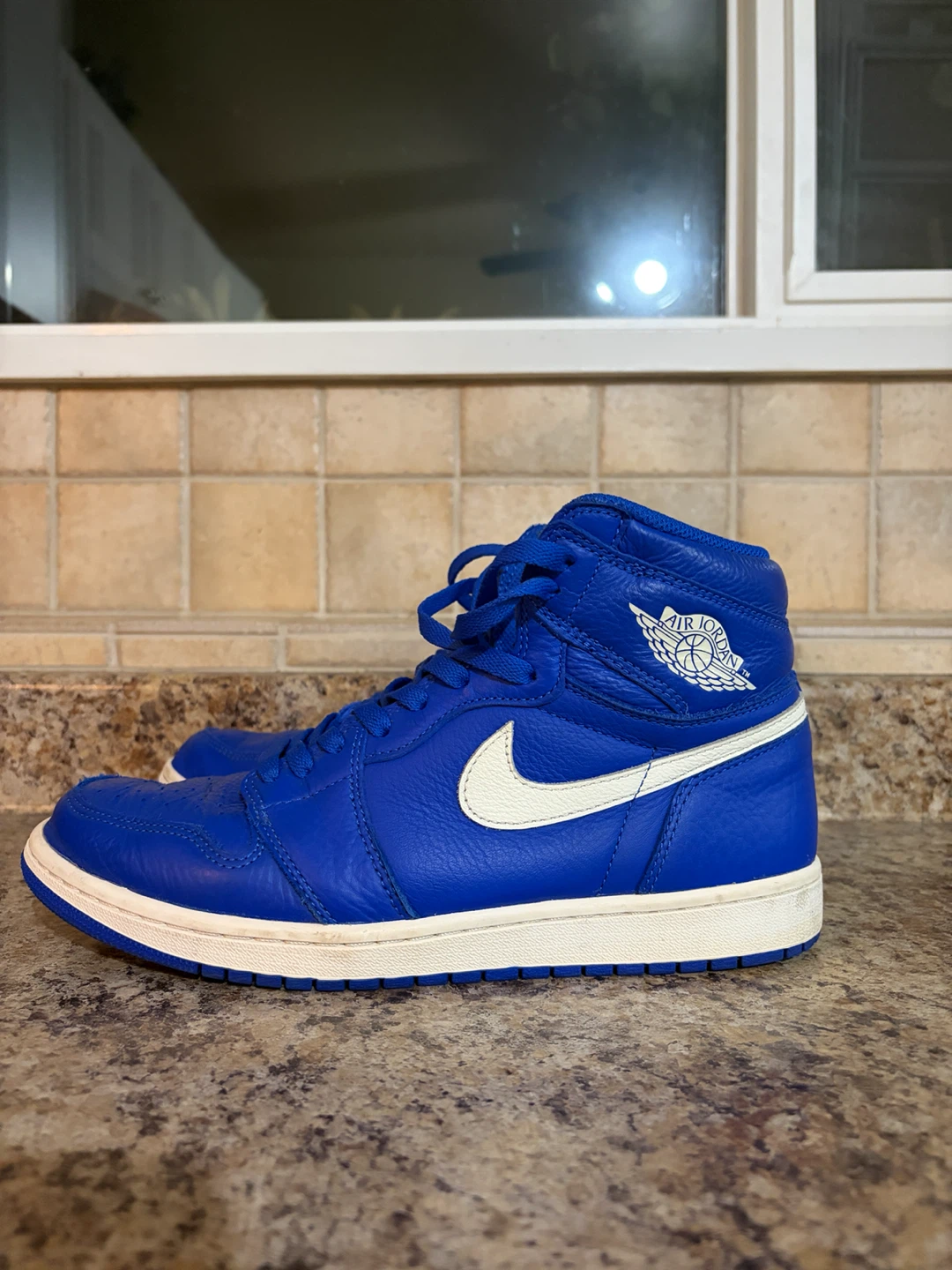 Nike Air Jordan 1 High Retro Blue and White - photo 3