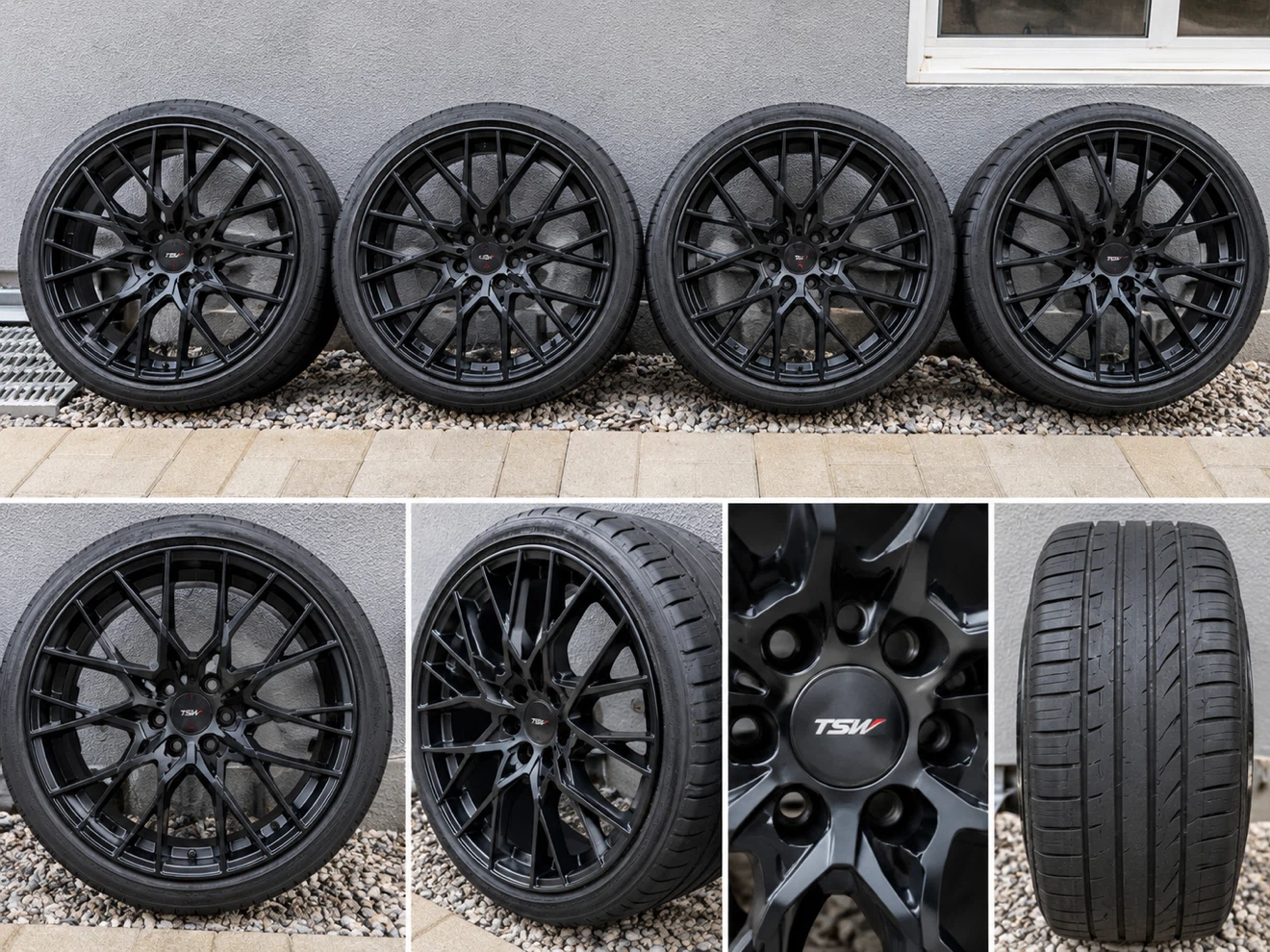 20” Matte Black TSW Sebring Rims set of 4