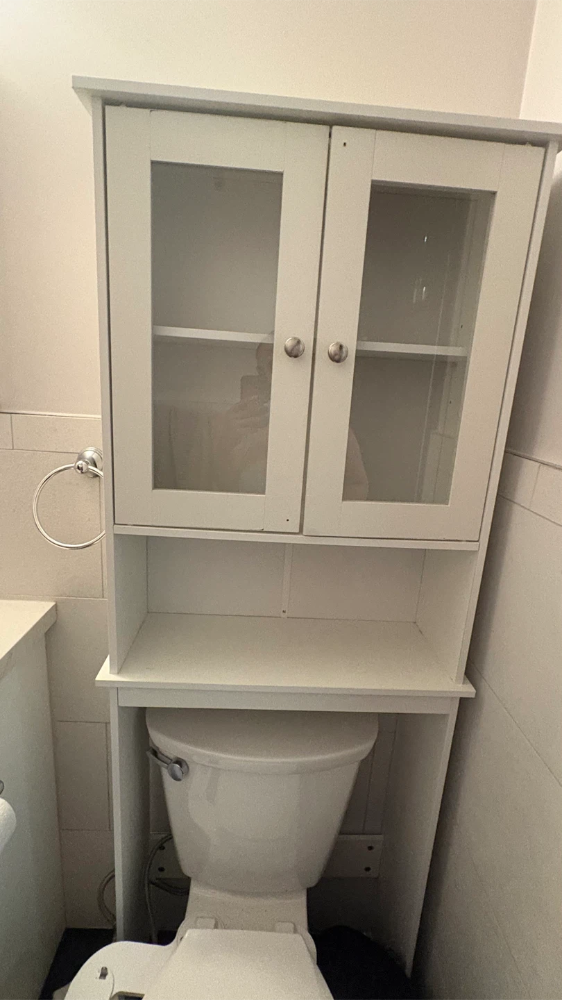 Shintenchi White Over-the-Toilet Storage Cabinet