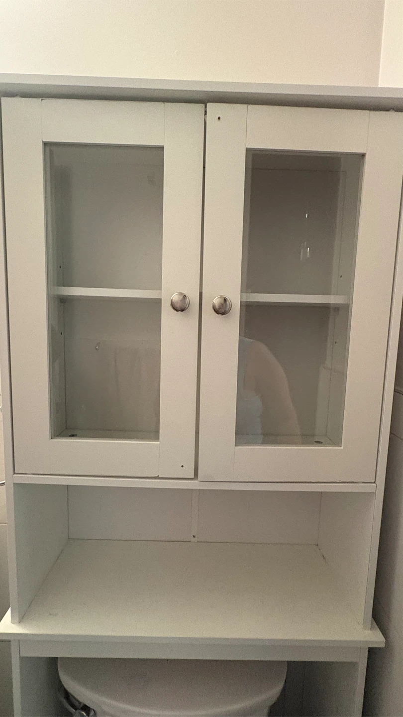 Shintenchi White Over-the-Toilet Storage Cabinet - photo 2