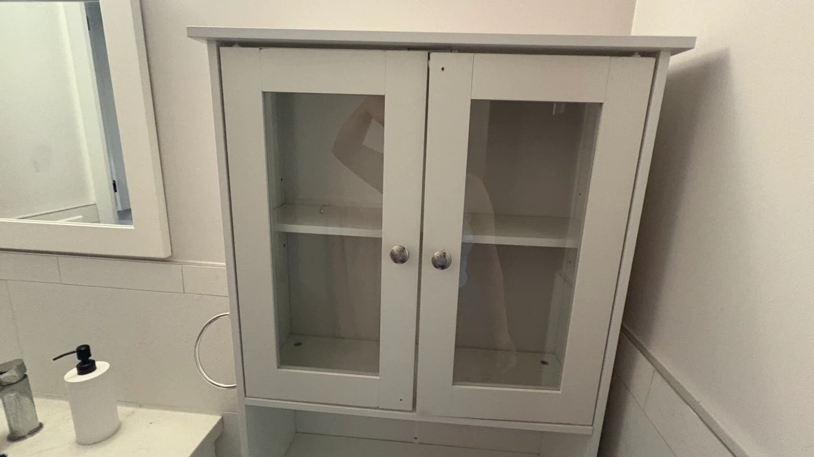 Shintenchi White Over-the-Toilet Storage Cabinet - photo 3