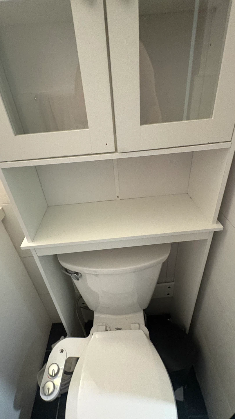 Shintenchi White Over-the-Toilet Storage Cabinet - photo 4