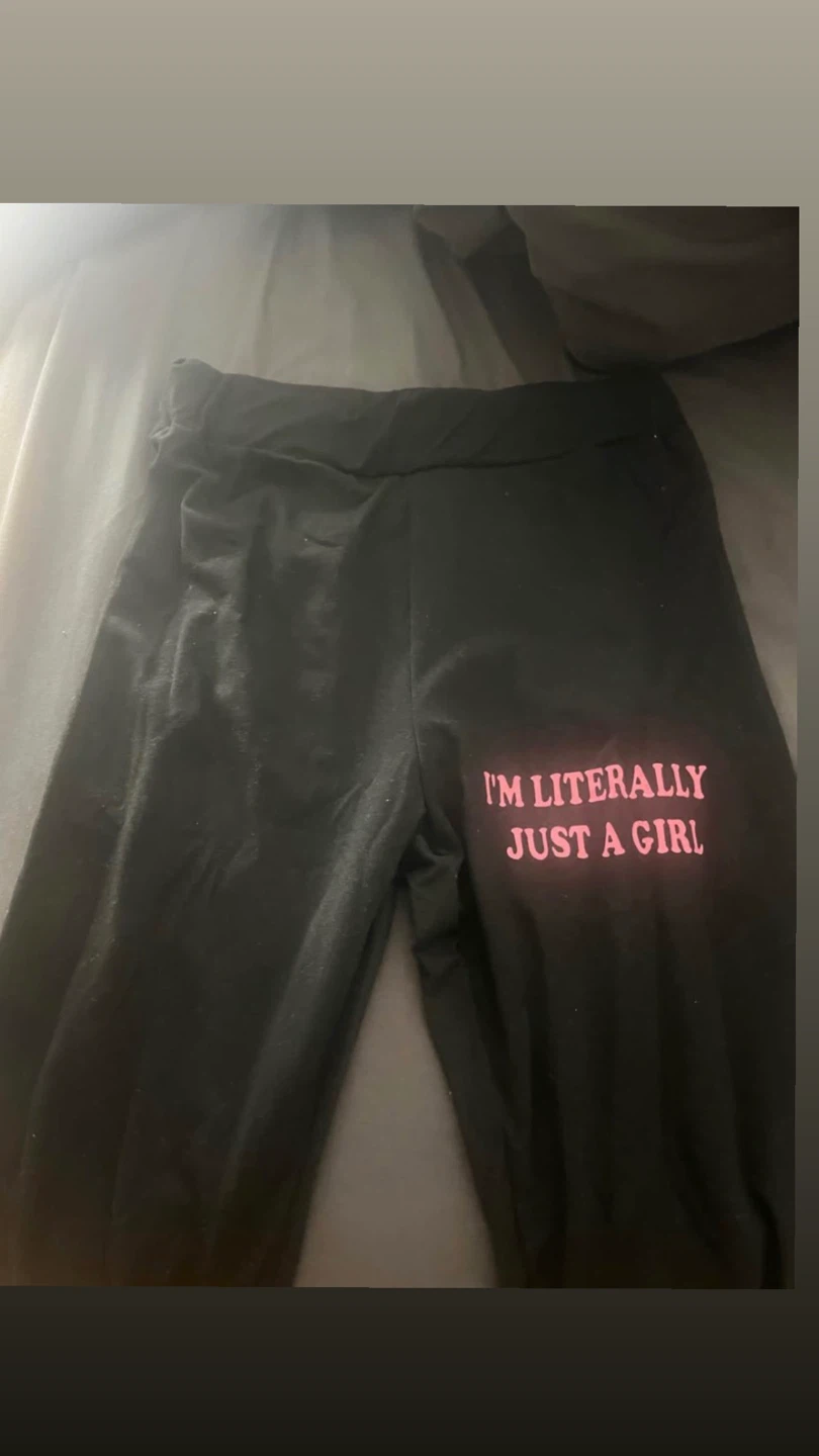 I'm Literally Just A Girl black zip-up hoodie - photo 2