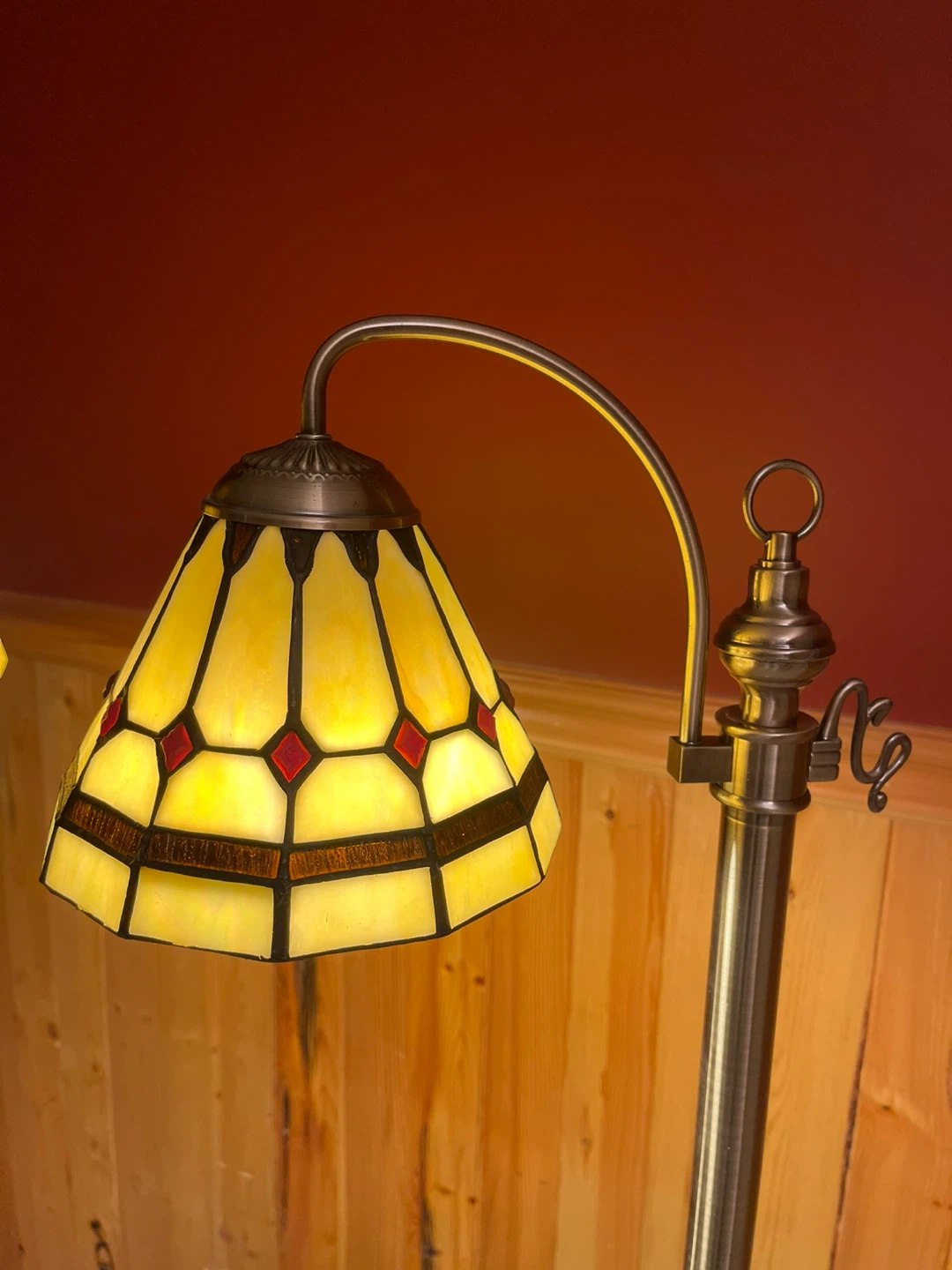 A beautiful Tiffany Style stained glass floor lamp - photo 5