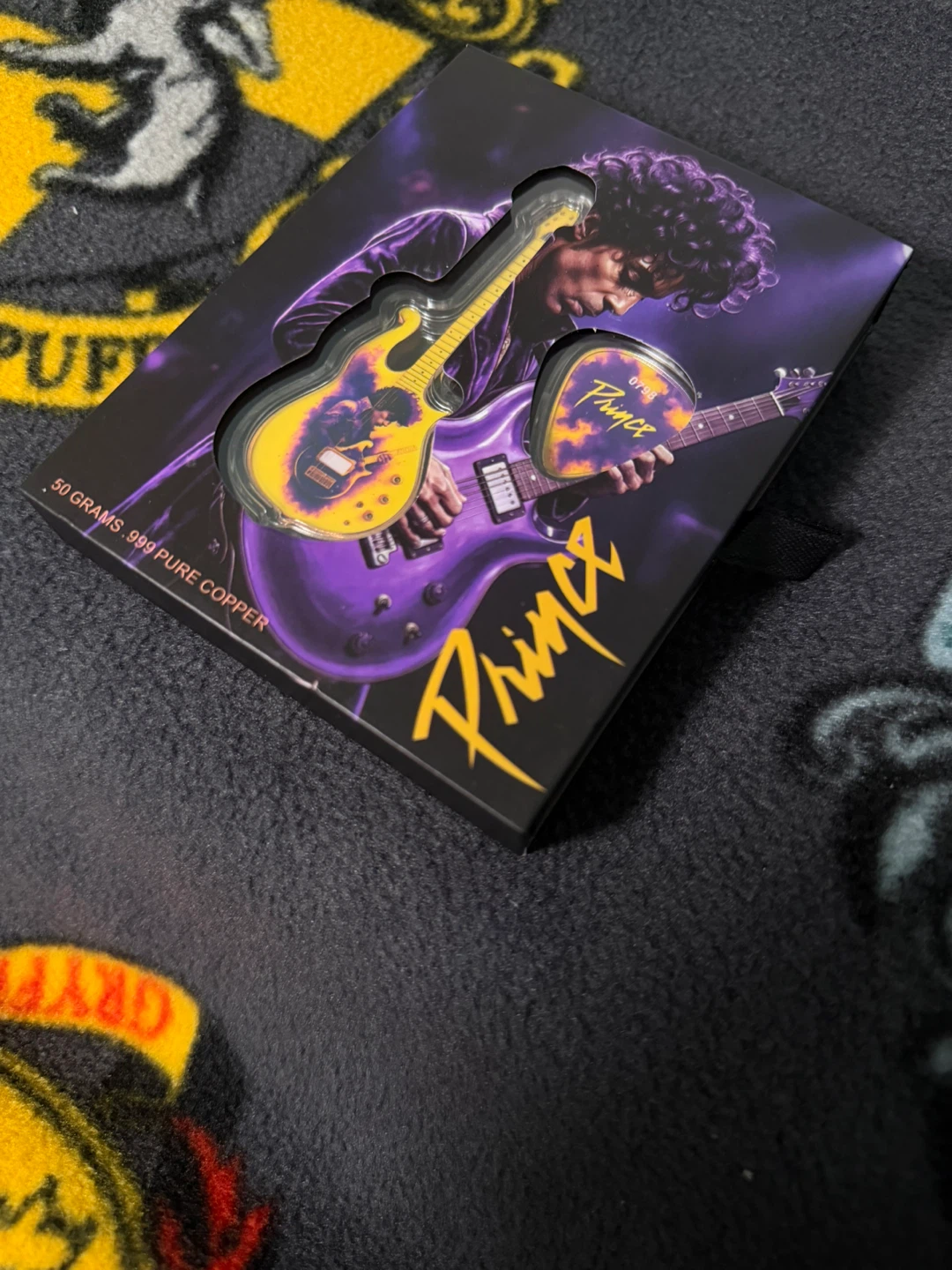Prince 50 Gram .999 Pure Copper Collectible Guitar Set